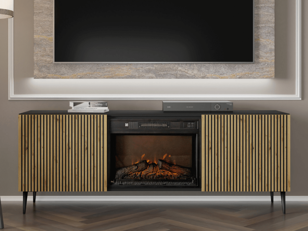 Meuble tv cheminée
