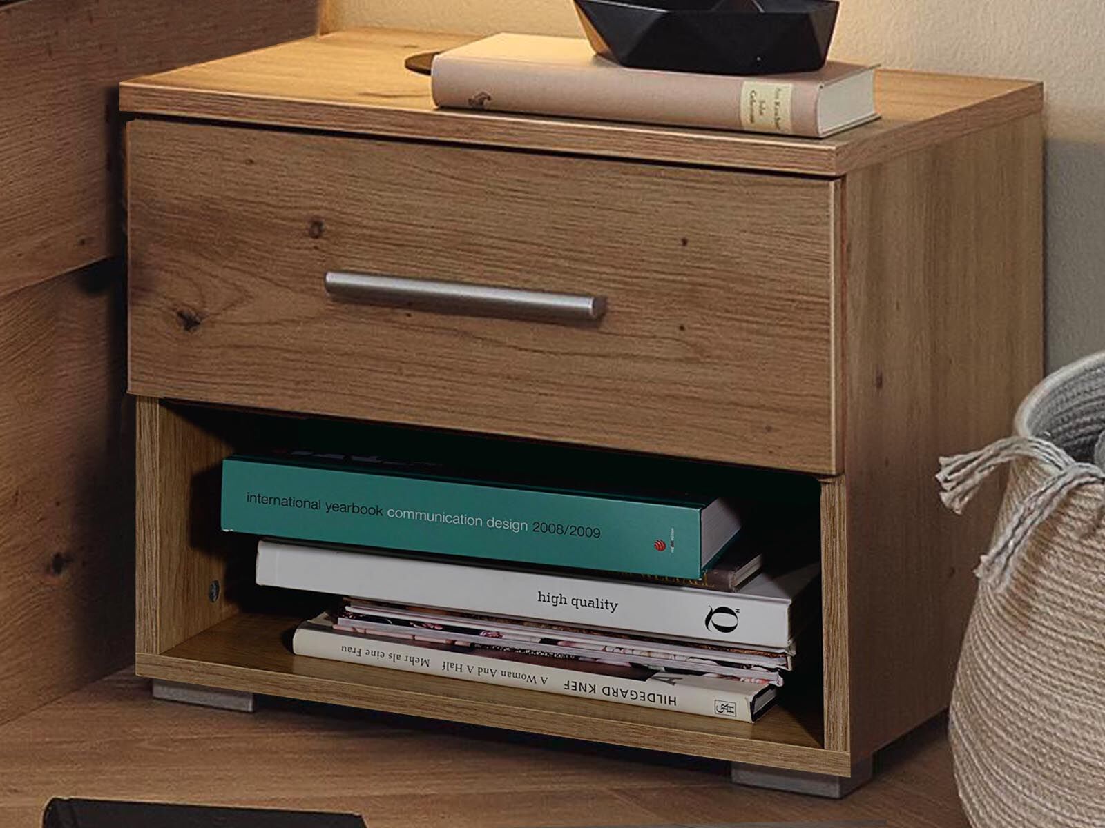 Chevet FLASH 1 tiroir chêne artisan