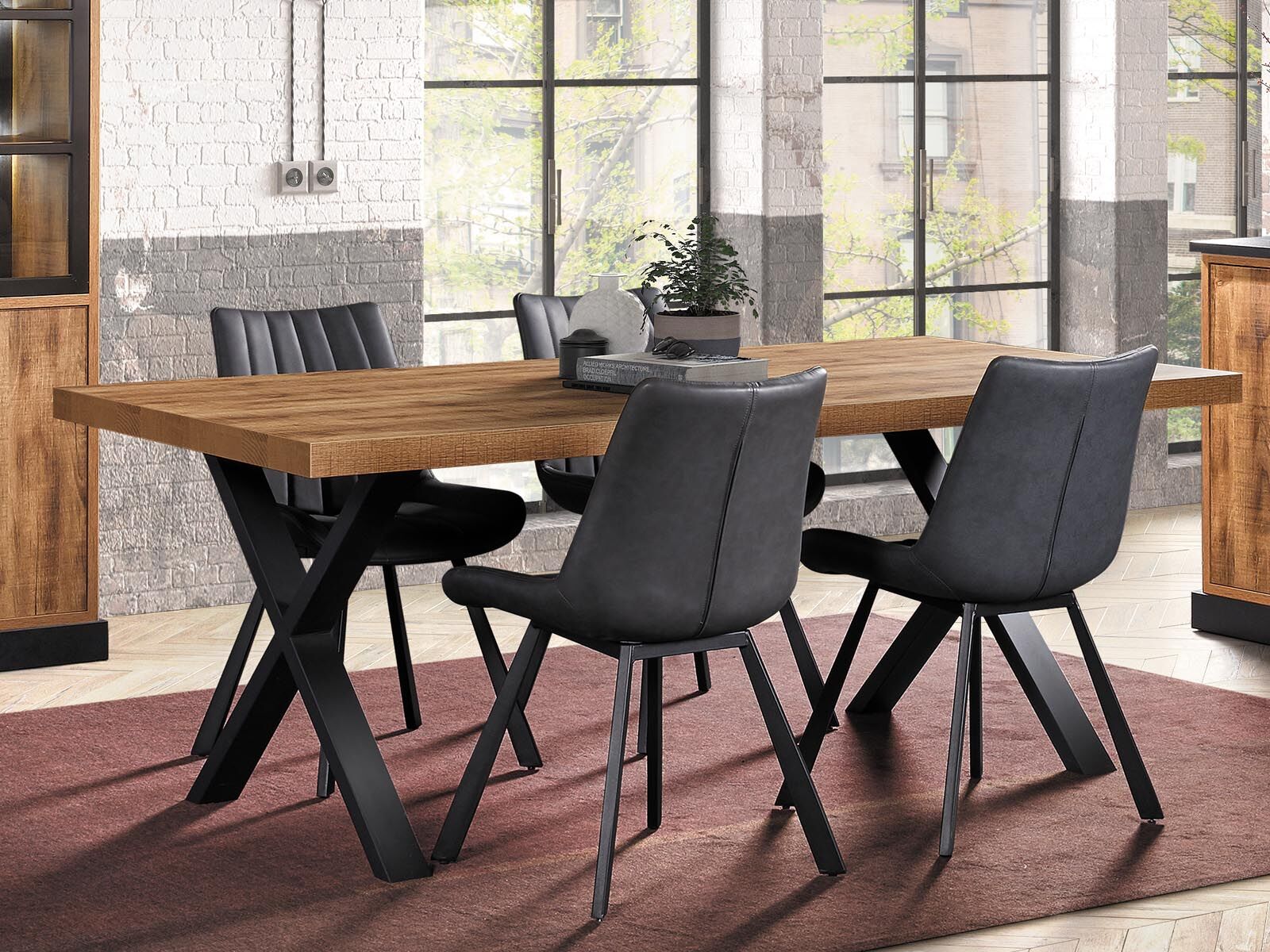 Table repas rectangulaire OBI 230 cm bois tropix