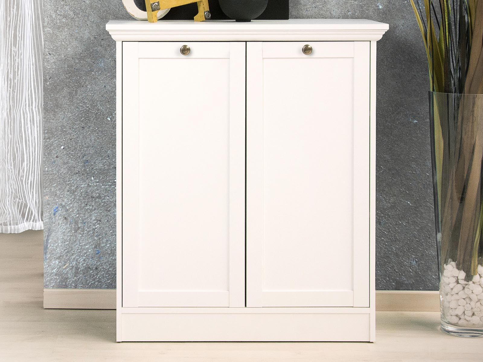 Commode LANDO 2 portes blanc