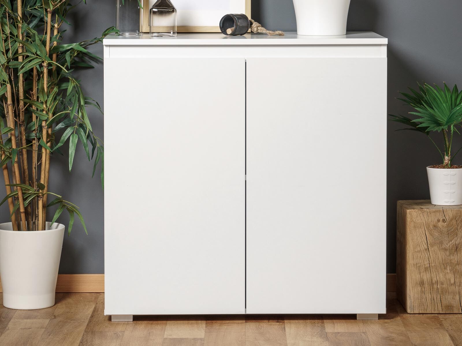 Commode IMANO 2 portes blanc