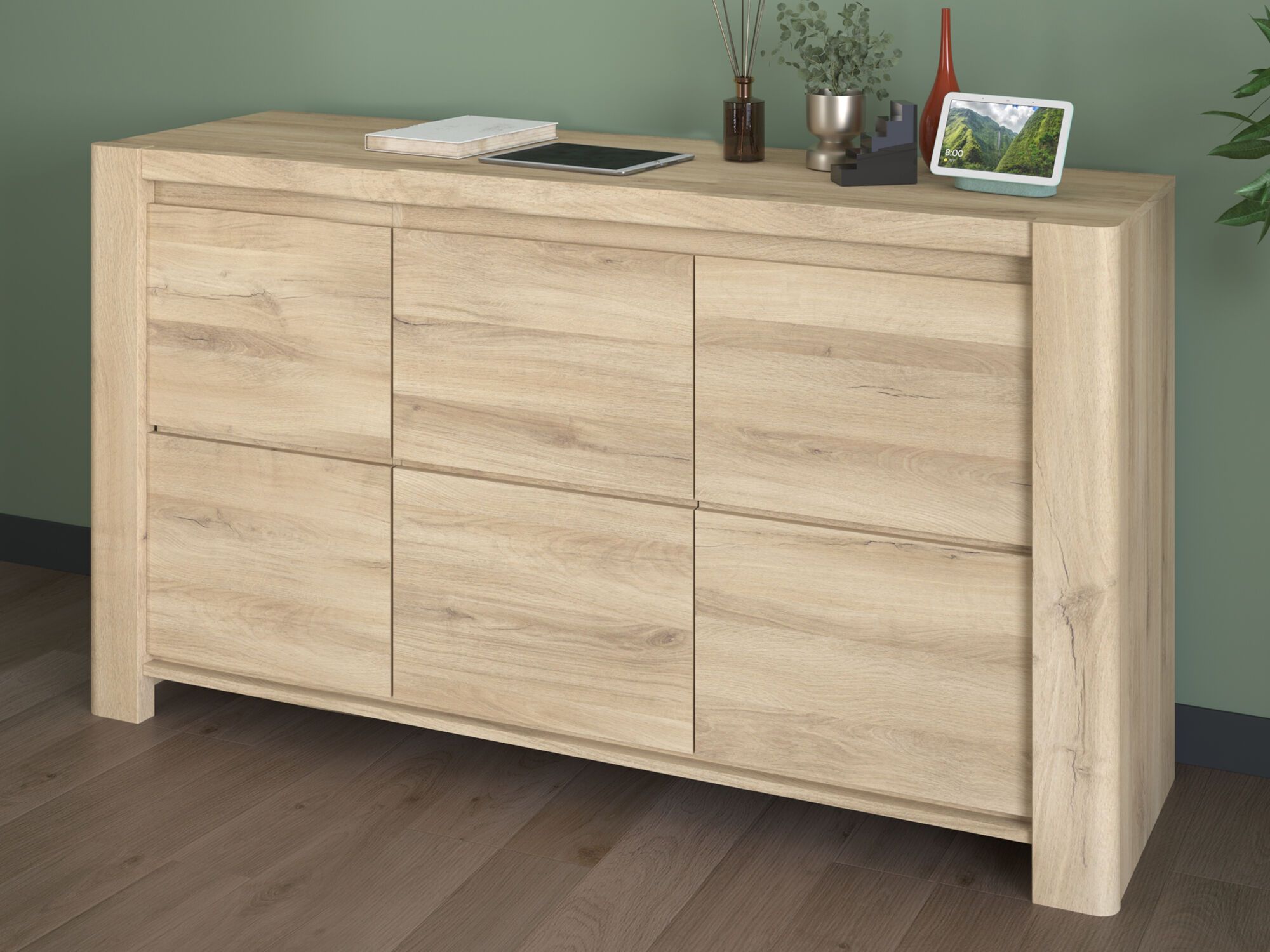 Buffet/bahut PORTORICO 3 portes chêne krönberg