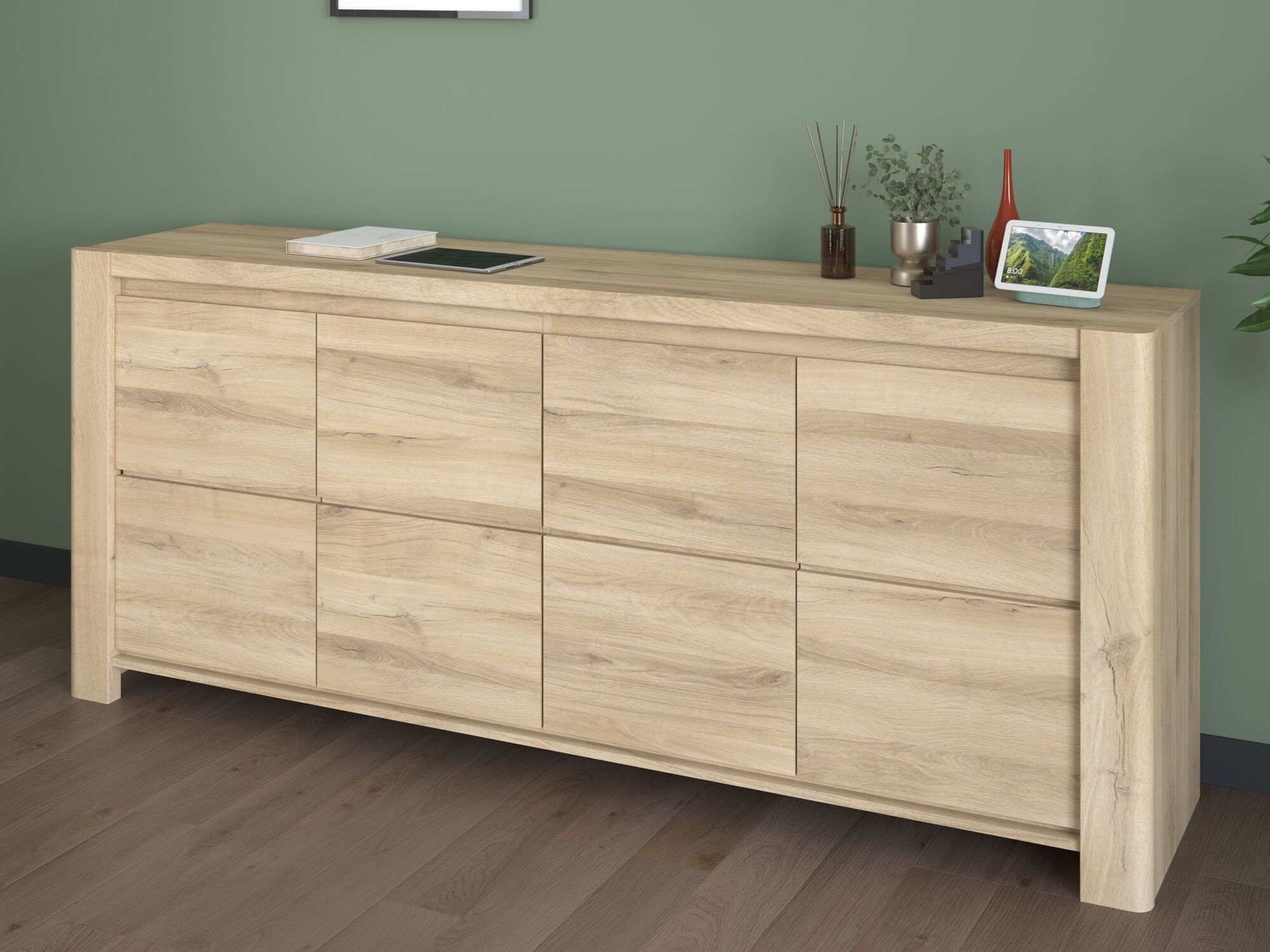 Buffet/bahut PORTORICO 4 portes chêne krönberg