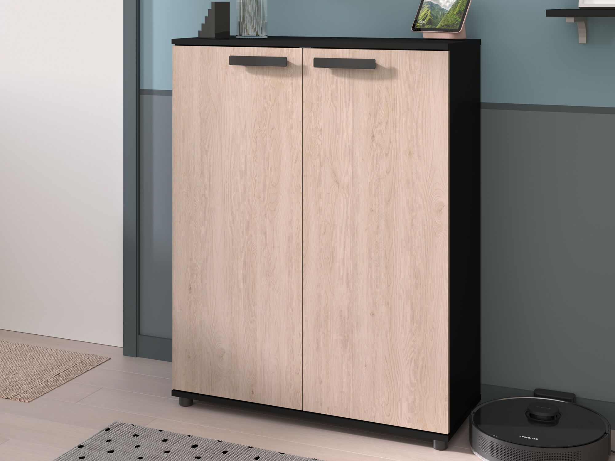 Armoire CELESTINE 2 portes chêne brooklyn