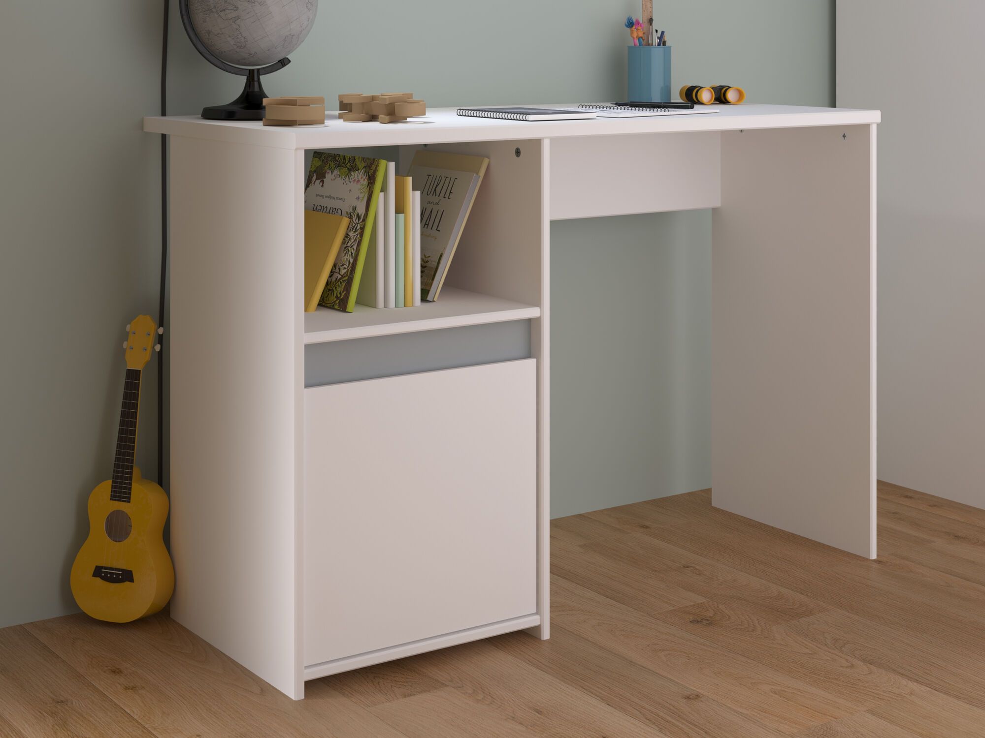 Bureau PINOCCHIO 110 cm blanc