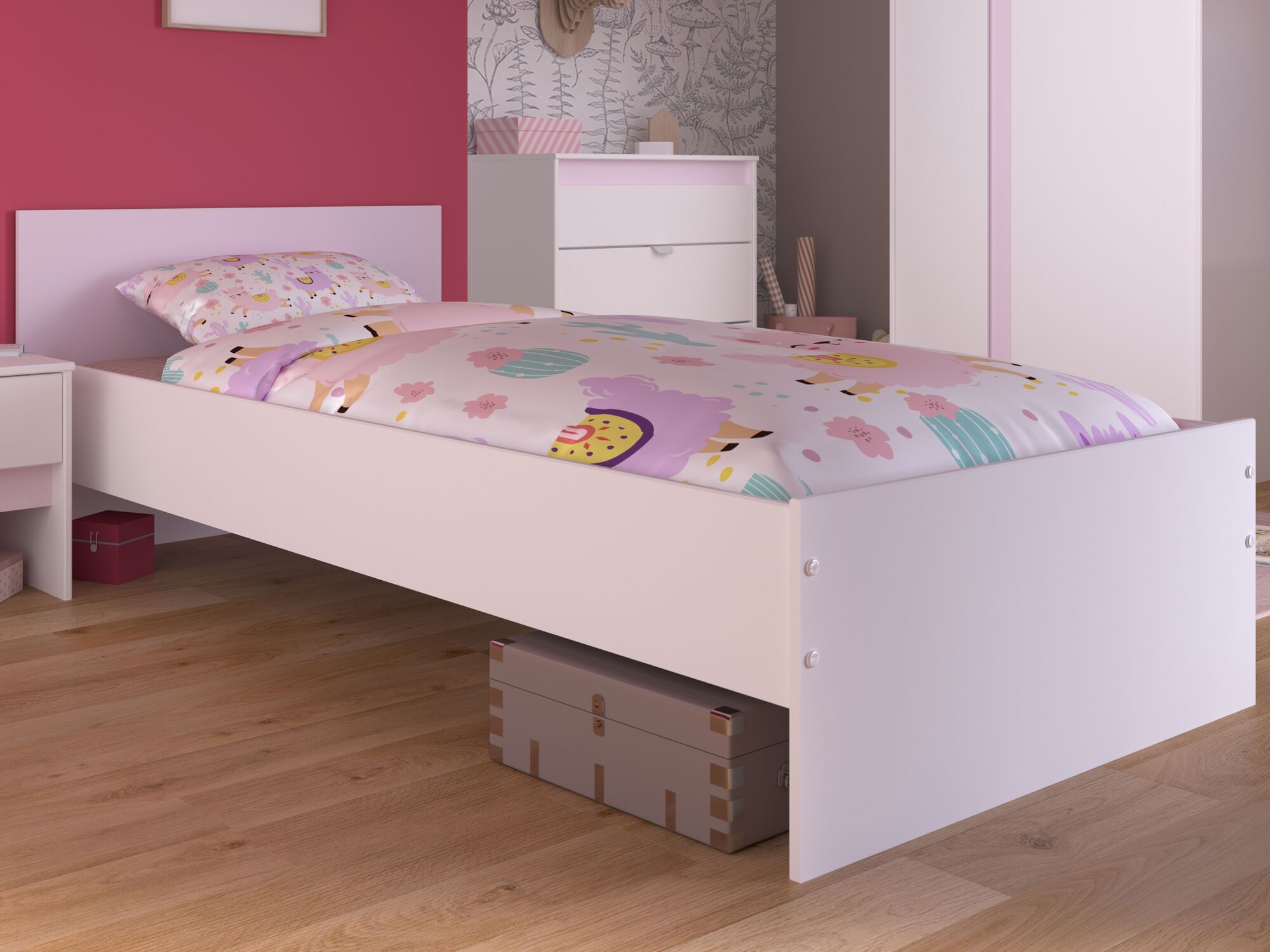 Lit PICHOUEK 90x190 cm blanc