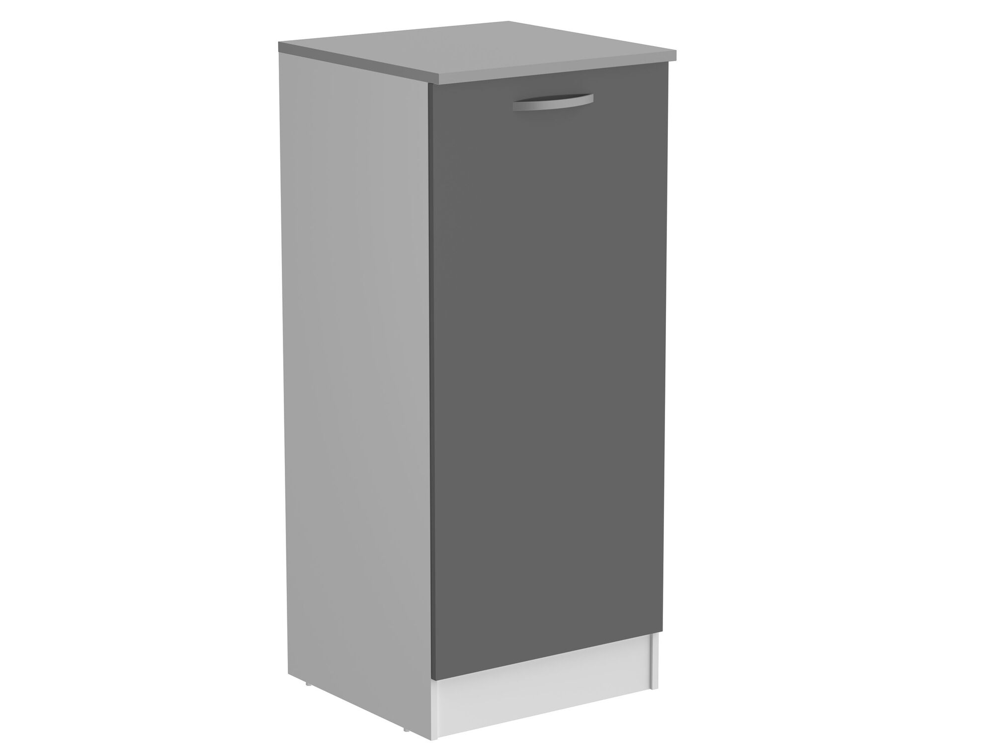 Demi-colonne ECOTIC 1 porte gris brillant