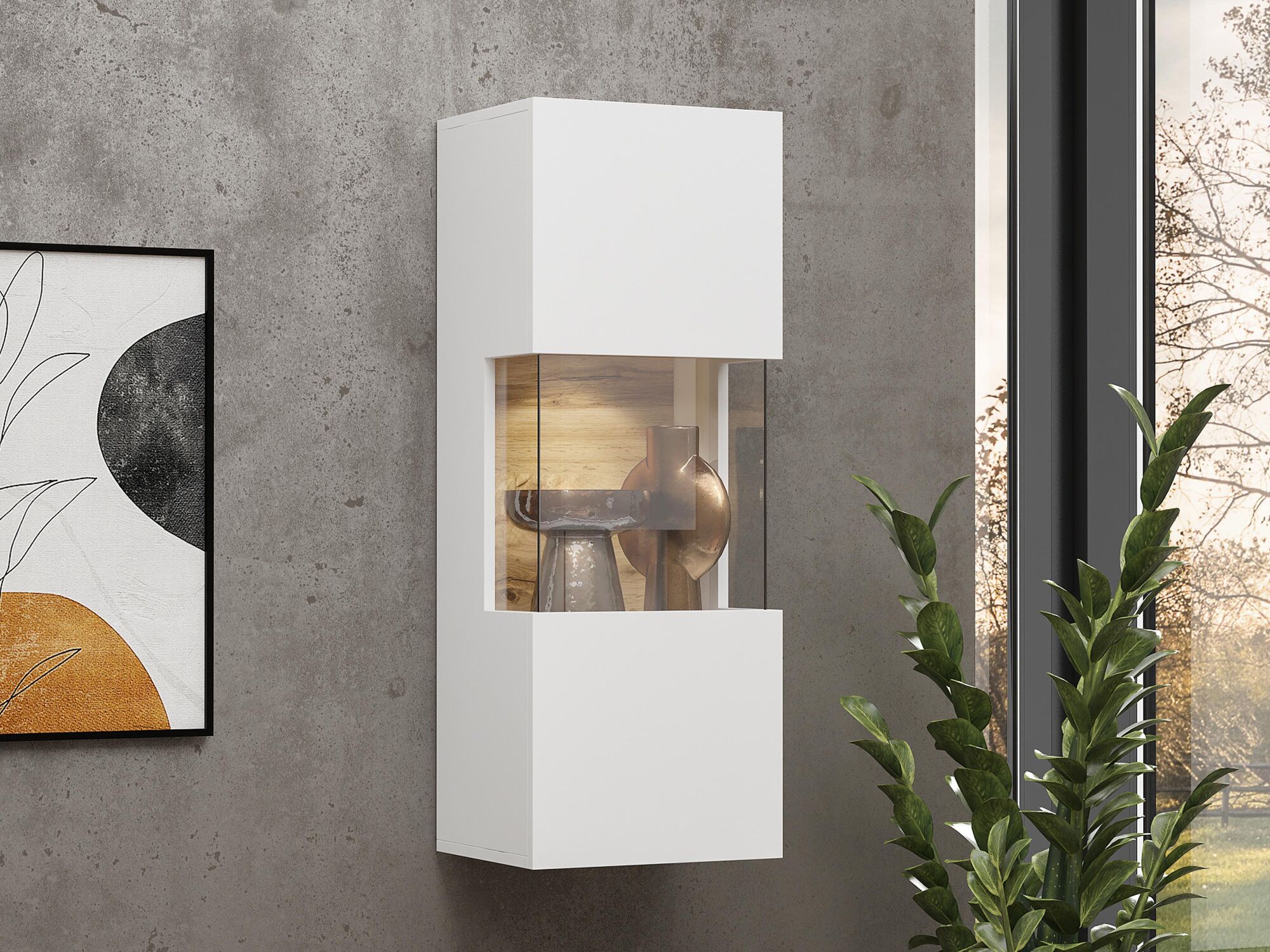 Armoire murale AVATAR 1 porte blanc