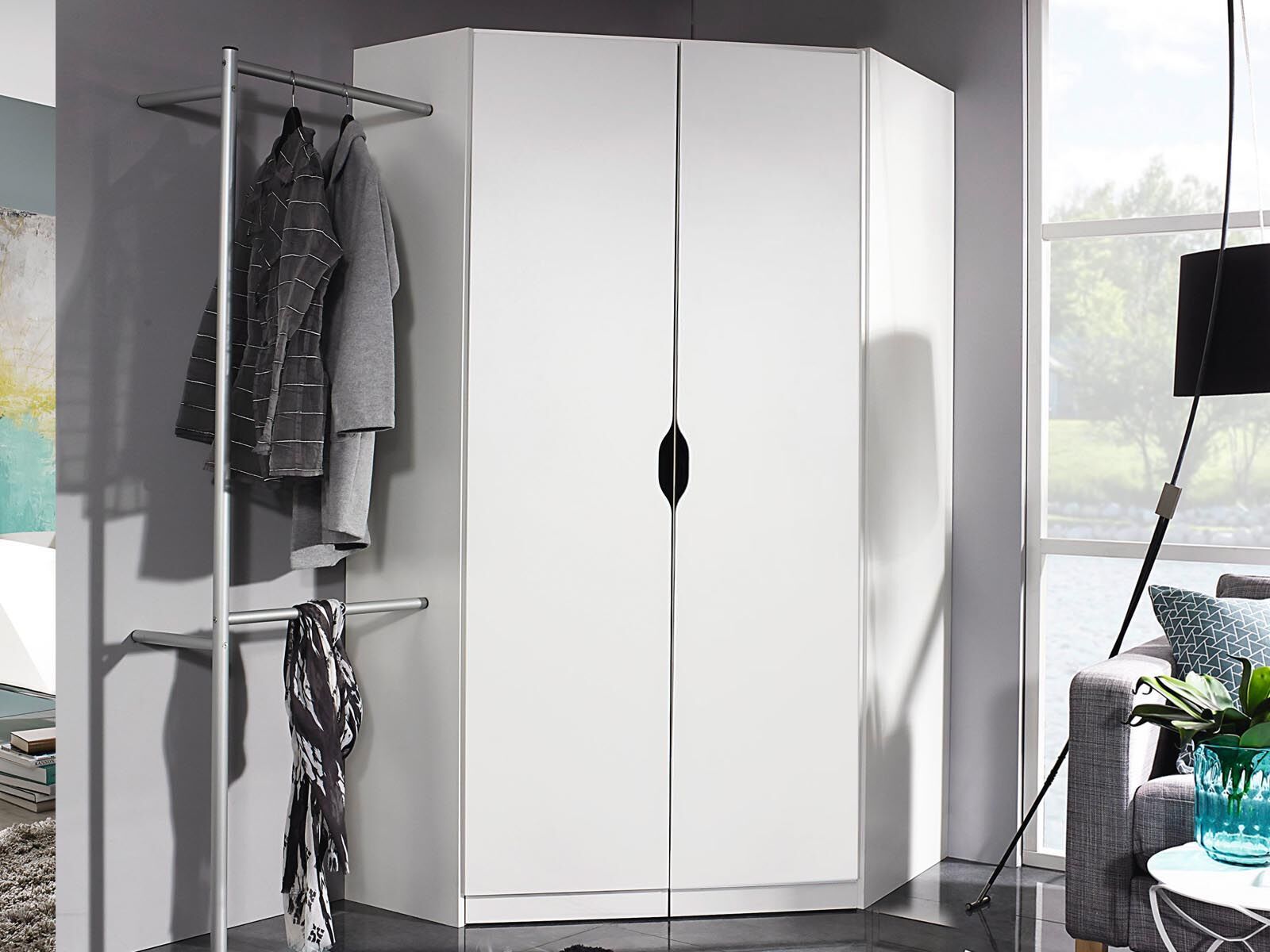 Armoire d’angle FREEDOM 2 portes blanc