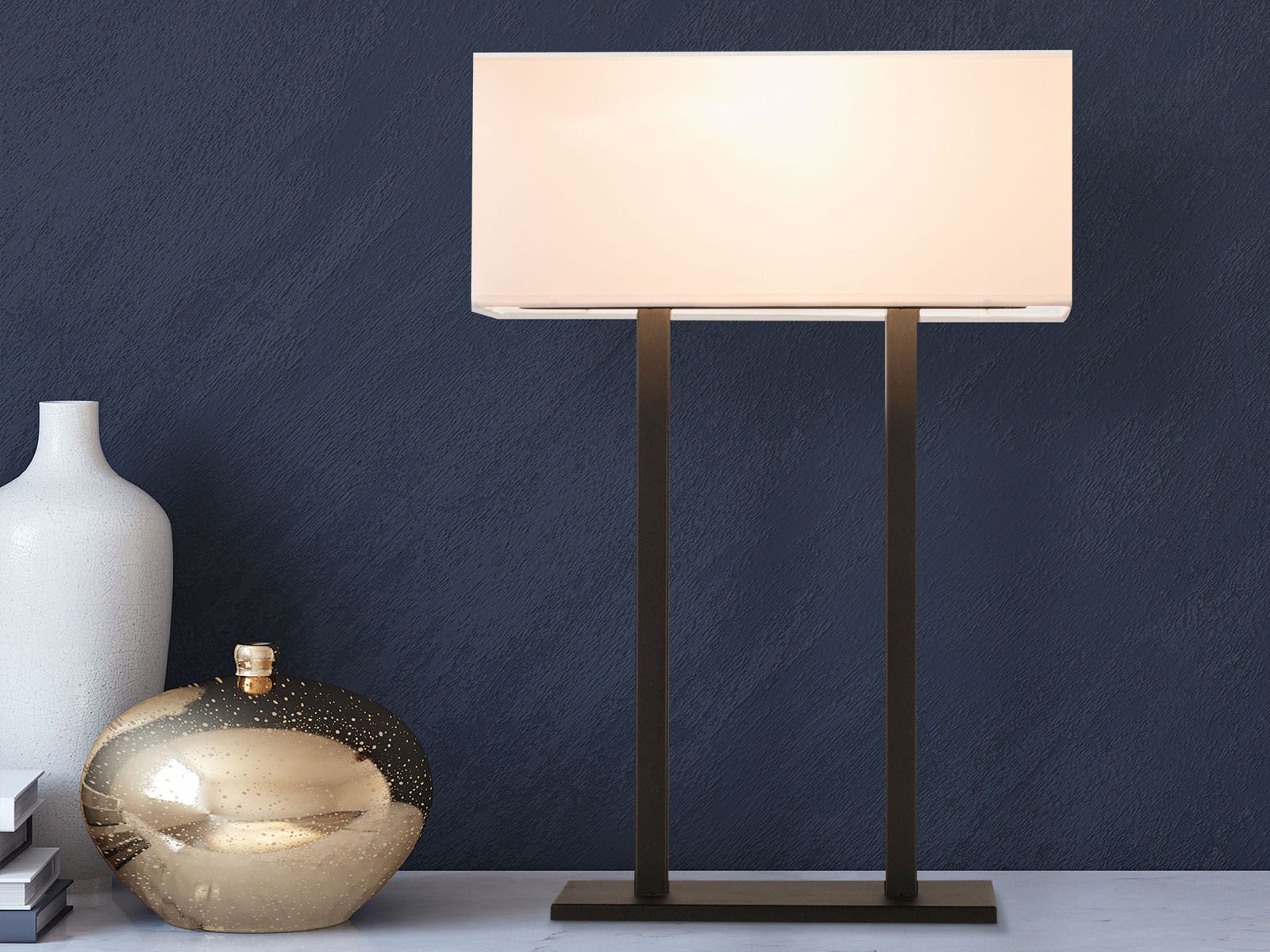 Lampe de table HUNTER 1 lampe noir/blanc