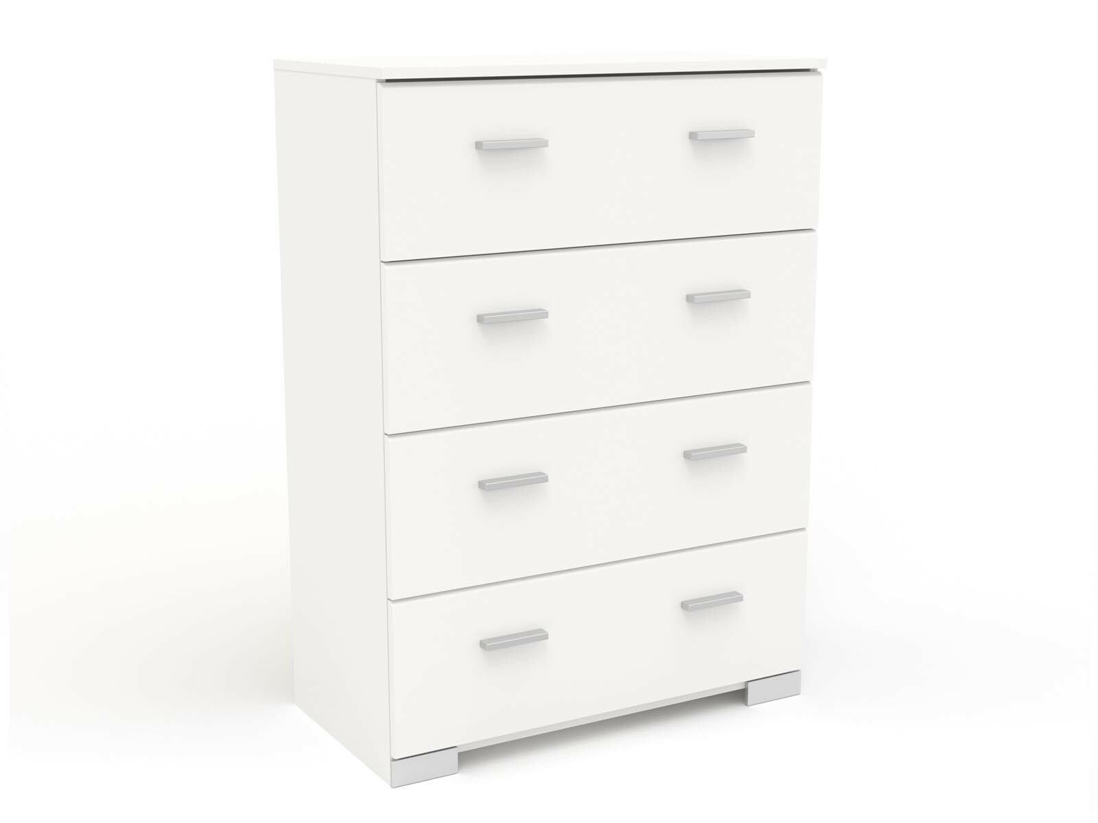 Commode INFINITY II 4 tiroirs blanc