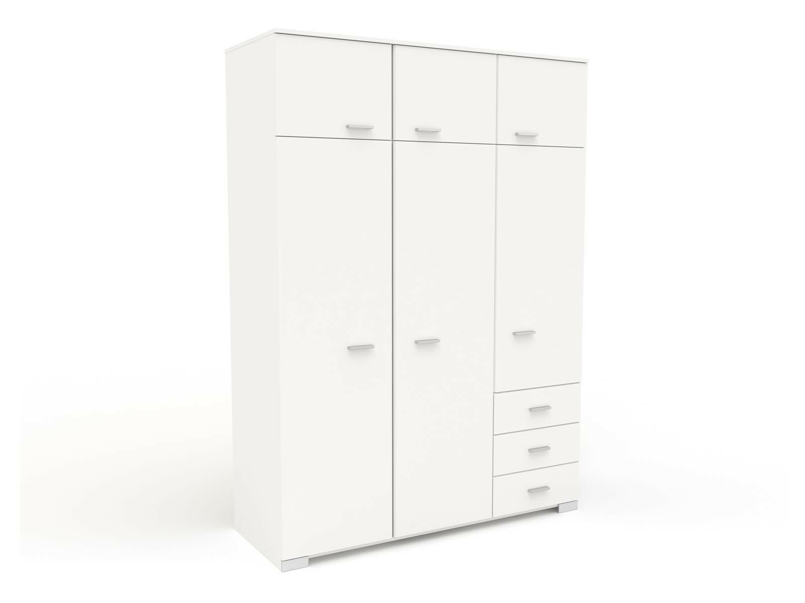Armoire INFINITY II 6 portes et 3 tiroirs blanc