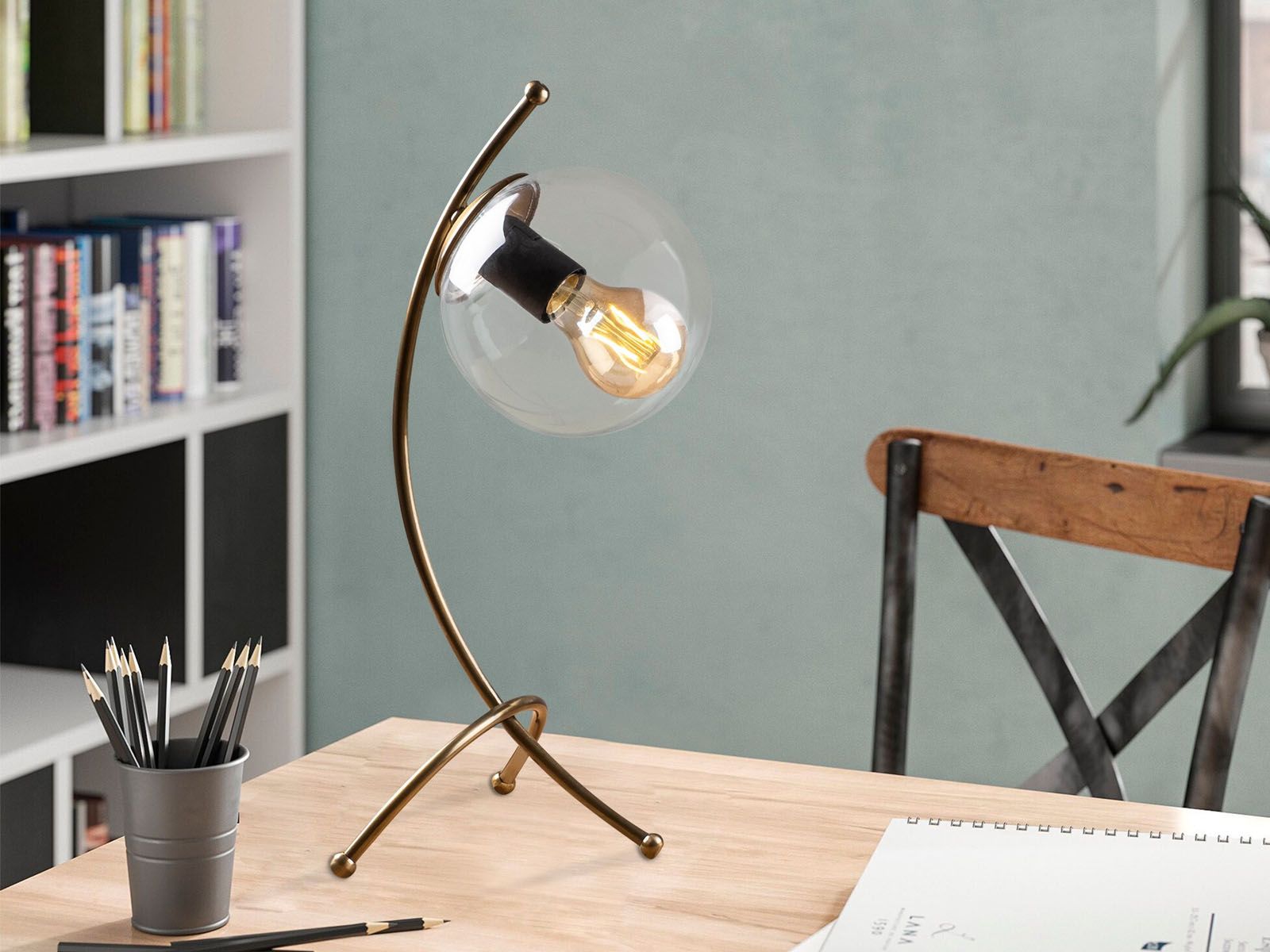 Lampe de table ELY 1 lampe vintage