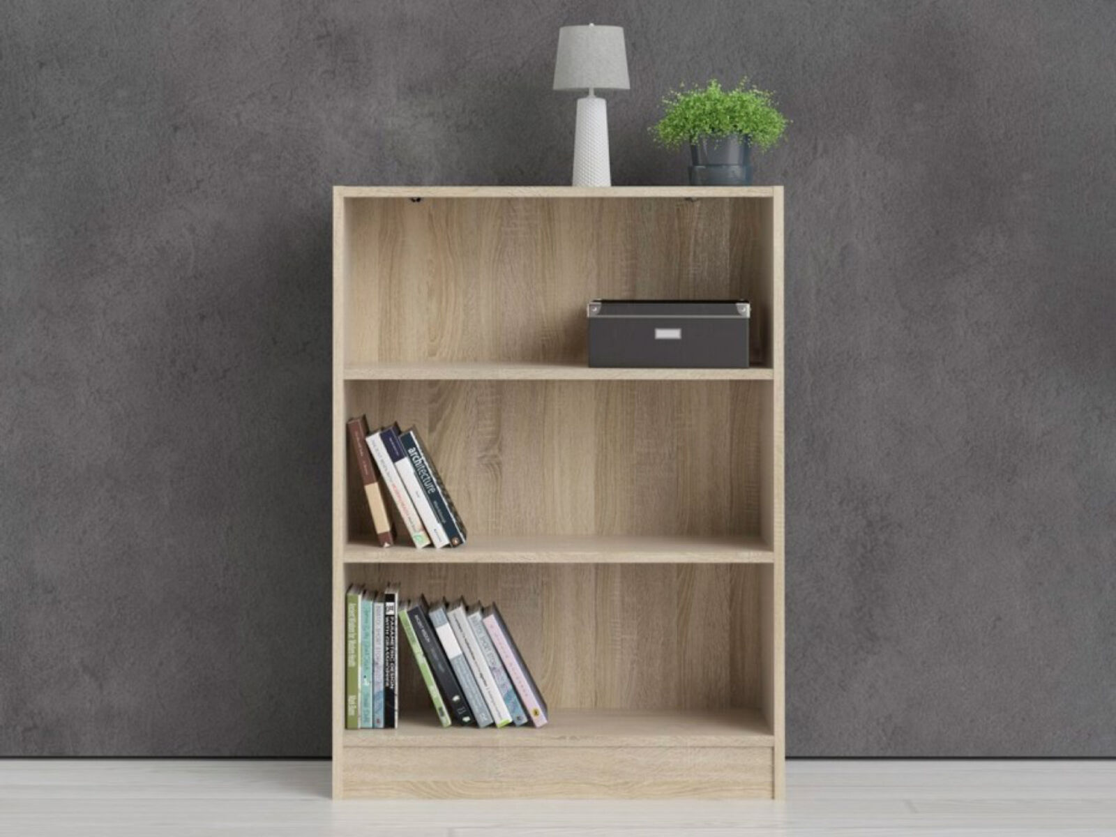 Bibliothèque BASO 3 niches chêne