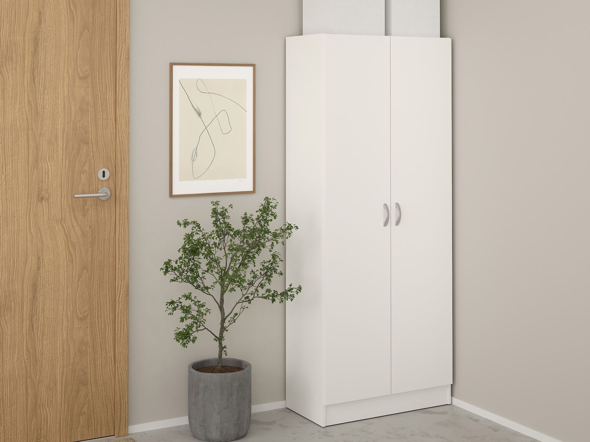 Armoire à chaussures FOCAMI 2 portes blanc