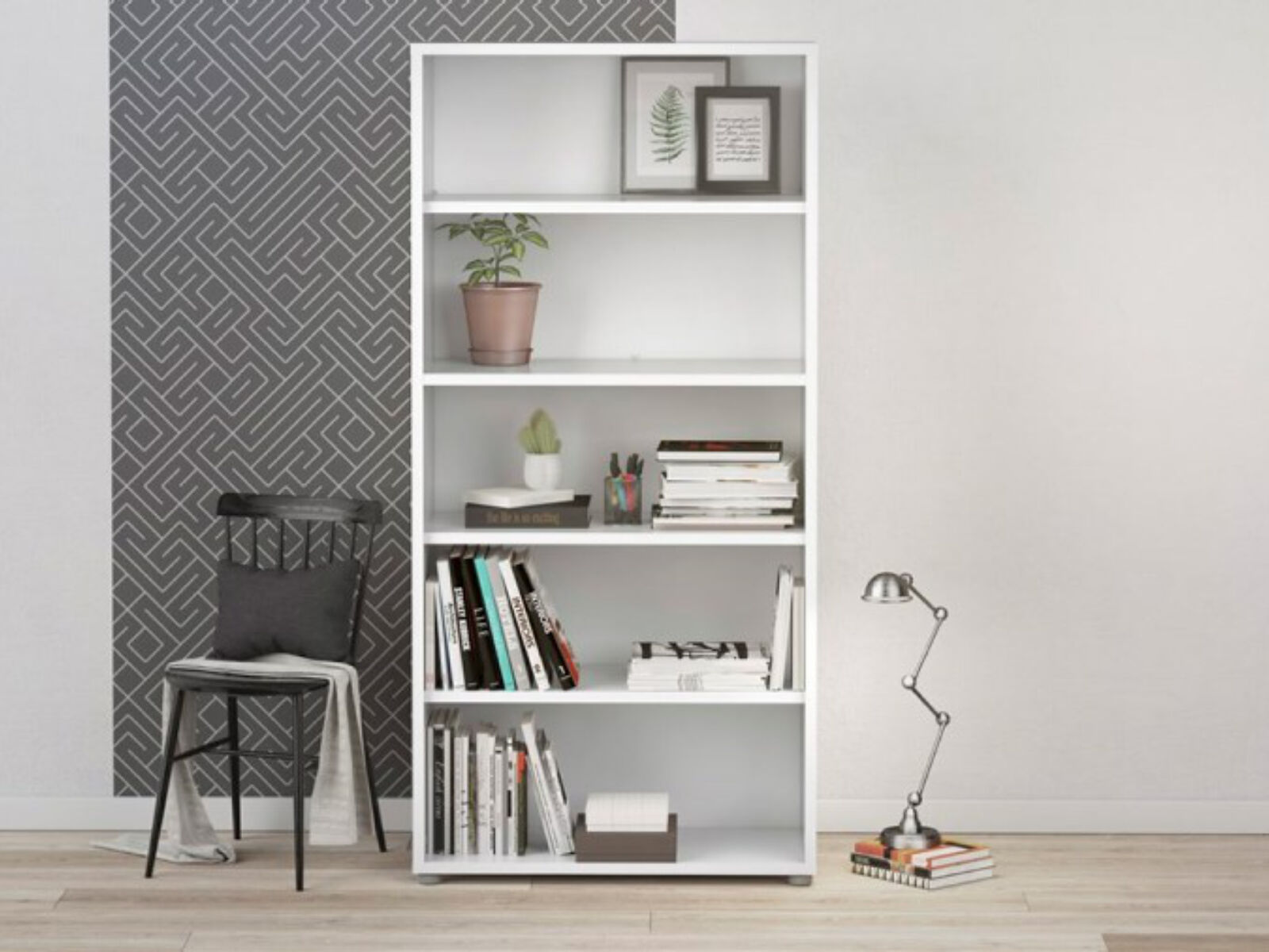 Armoire PRIMOZ 5 niches blanc