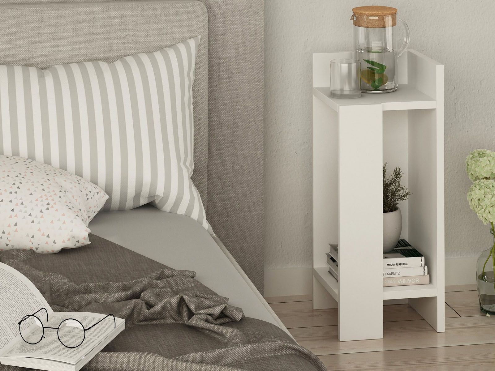 Chevet ELOSO droite blanc