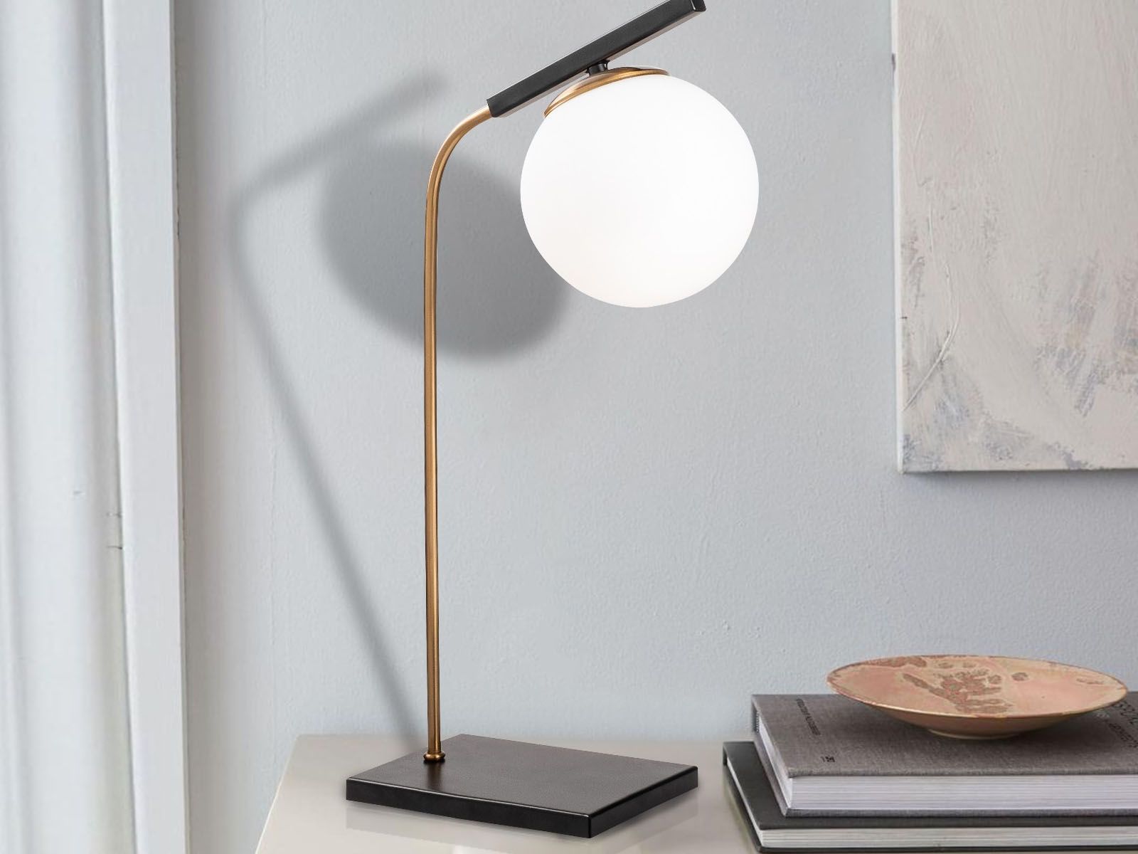 Lampe de table SASSARI 1 lampe noir/or