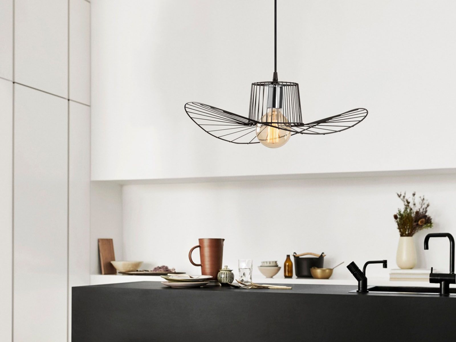 Luminaire suspendu BOTINAS 1 lampe noir