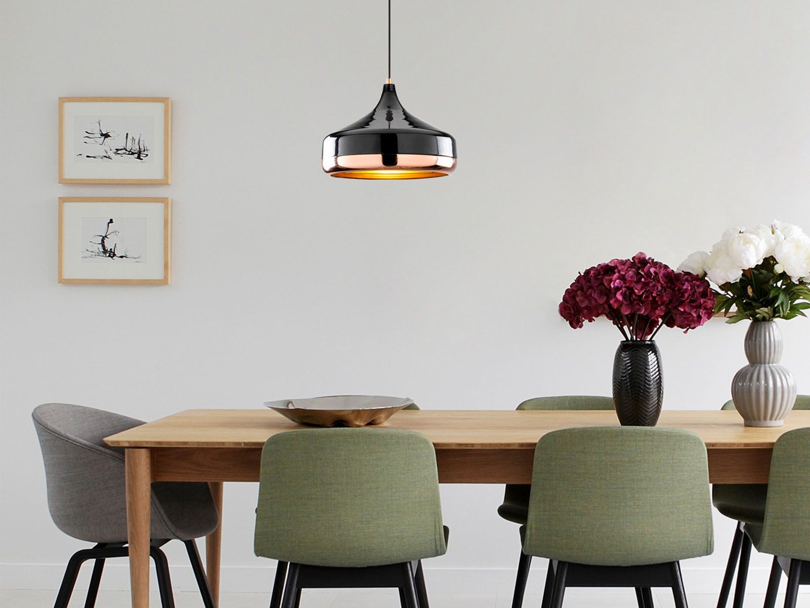 Luminaire suspendu YAKA 1 lampe noir