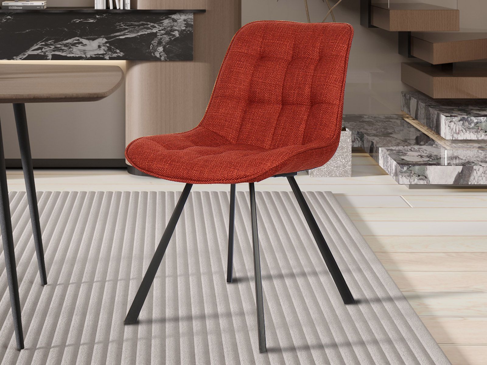 Chaise AREEBA rouge