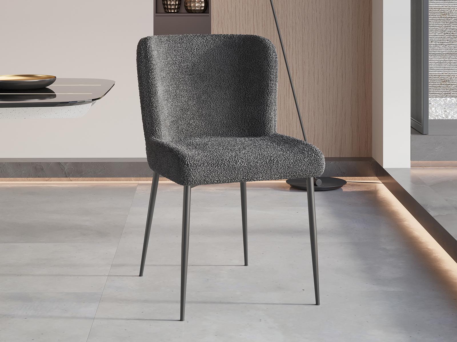 Chaise MARLENE gris foncé