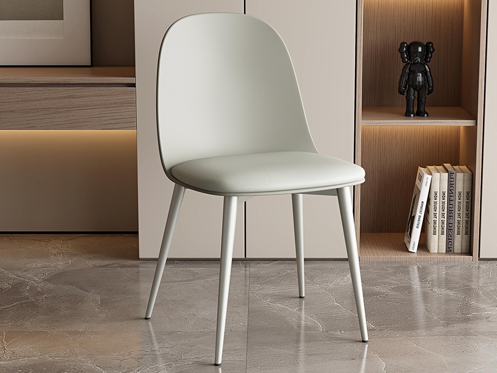 Chaise MINNA gris/vert