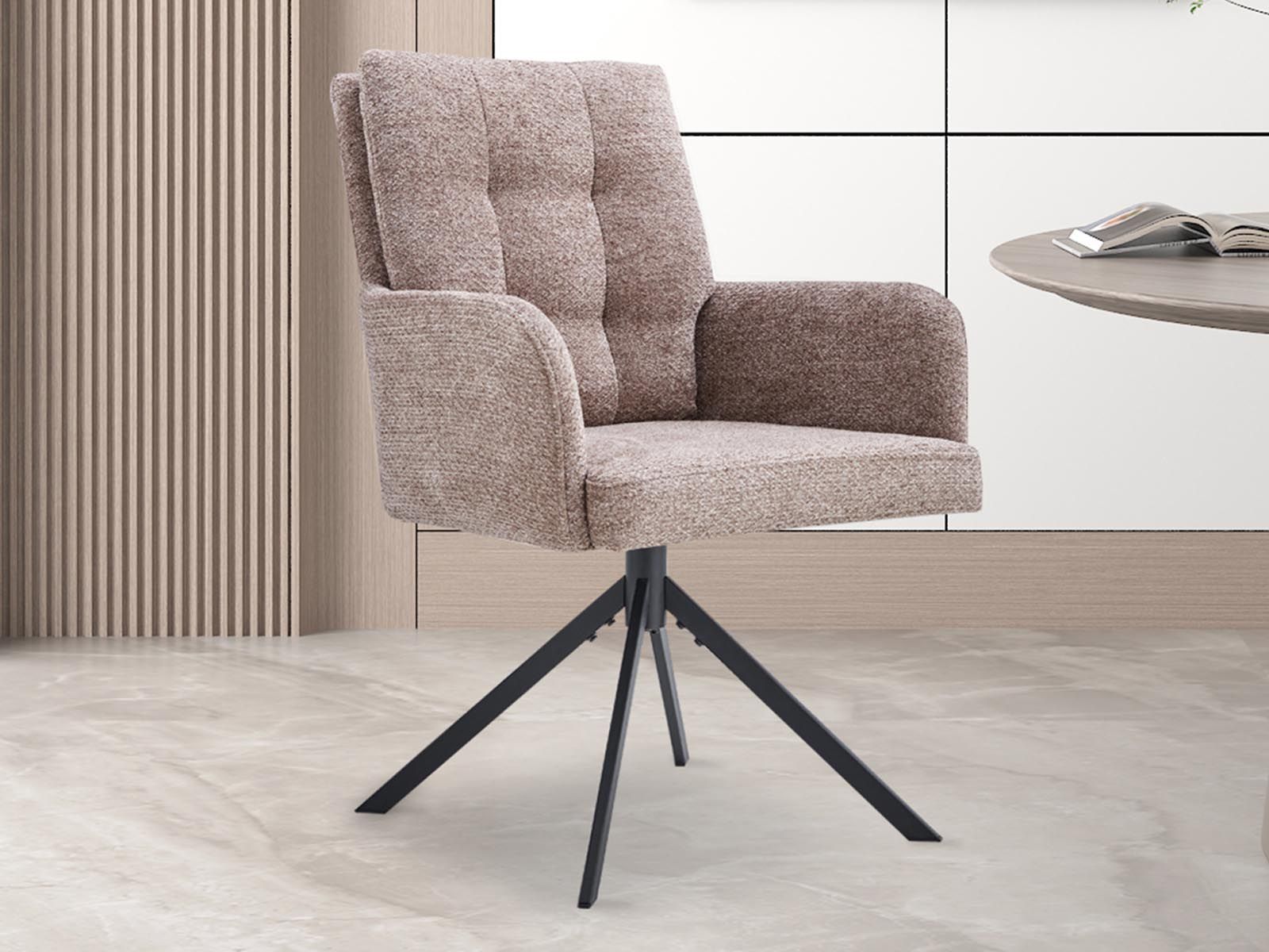 Chaise pivotante GRENOTA sable