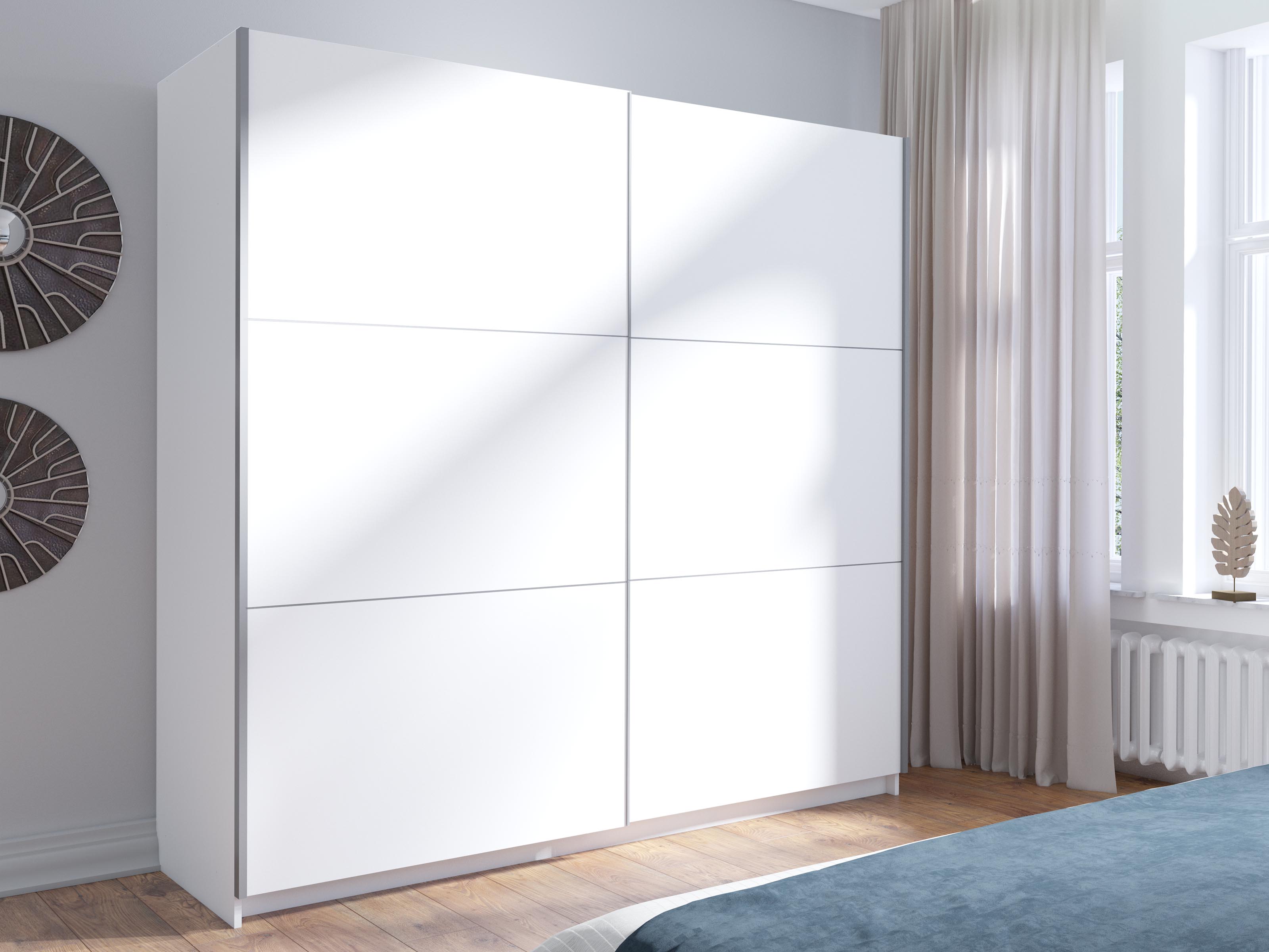 Armoire ARSENIC 2 portes 201 cm blanc