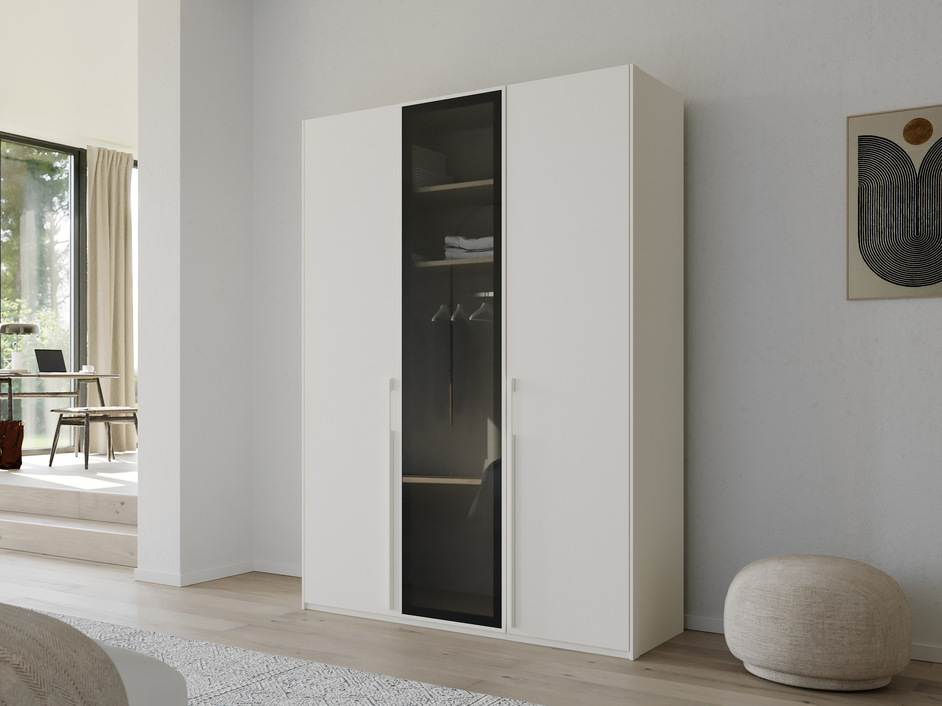 Armoire SINAMA 3 portes blanc neige