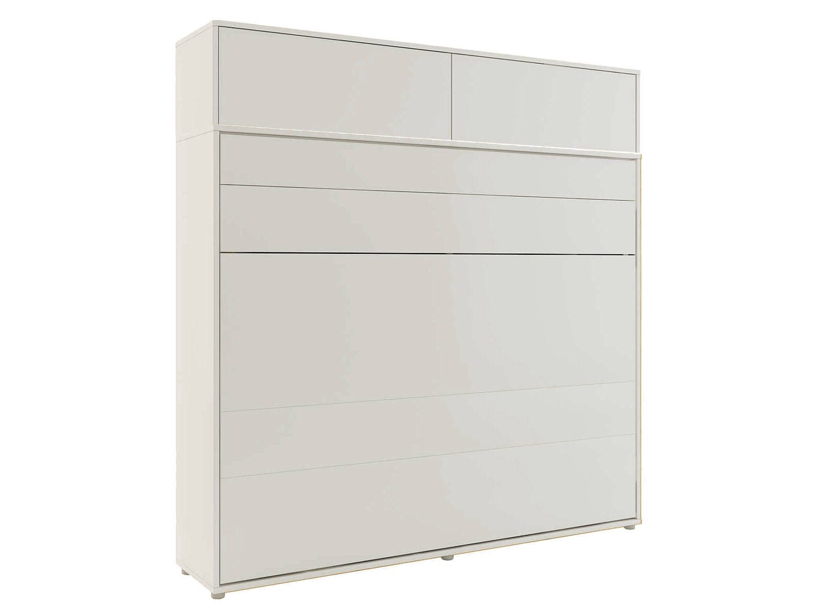 Lit mural escamotable CONCEPTION PRO 160x200 cm cachemire (horizontal) avec surmeuble