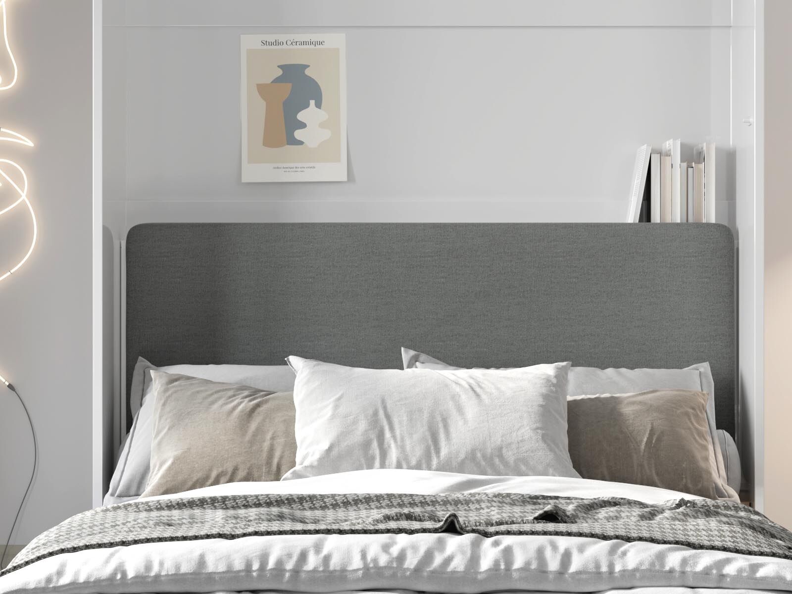 Tête de lit CONCEPTION PRO 140 cm graphite