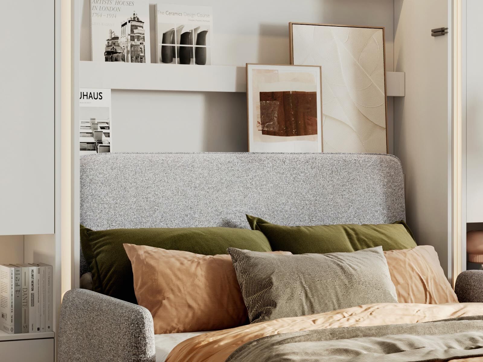 Tête de lit CONCEPTION PRO 140 cm gris clair