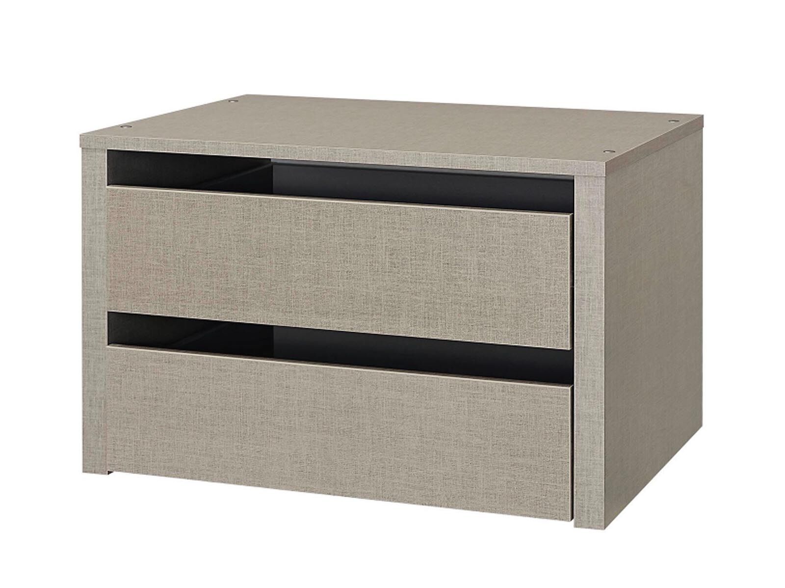 Bloc-tiroir NELE 2 tiroirs 58 cm lin naturel