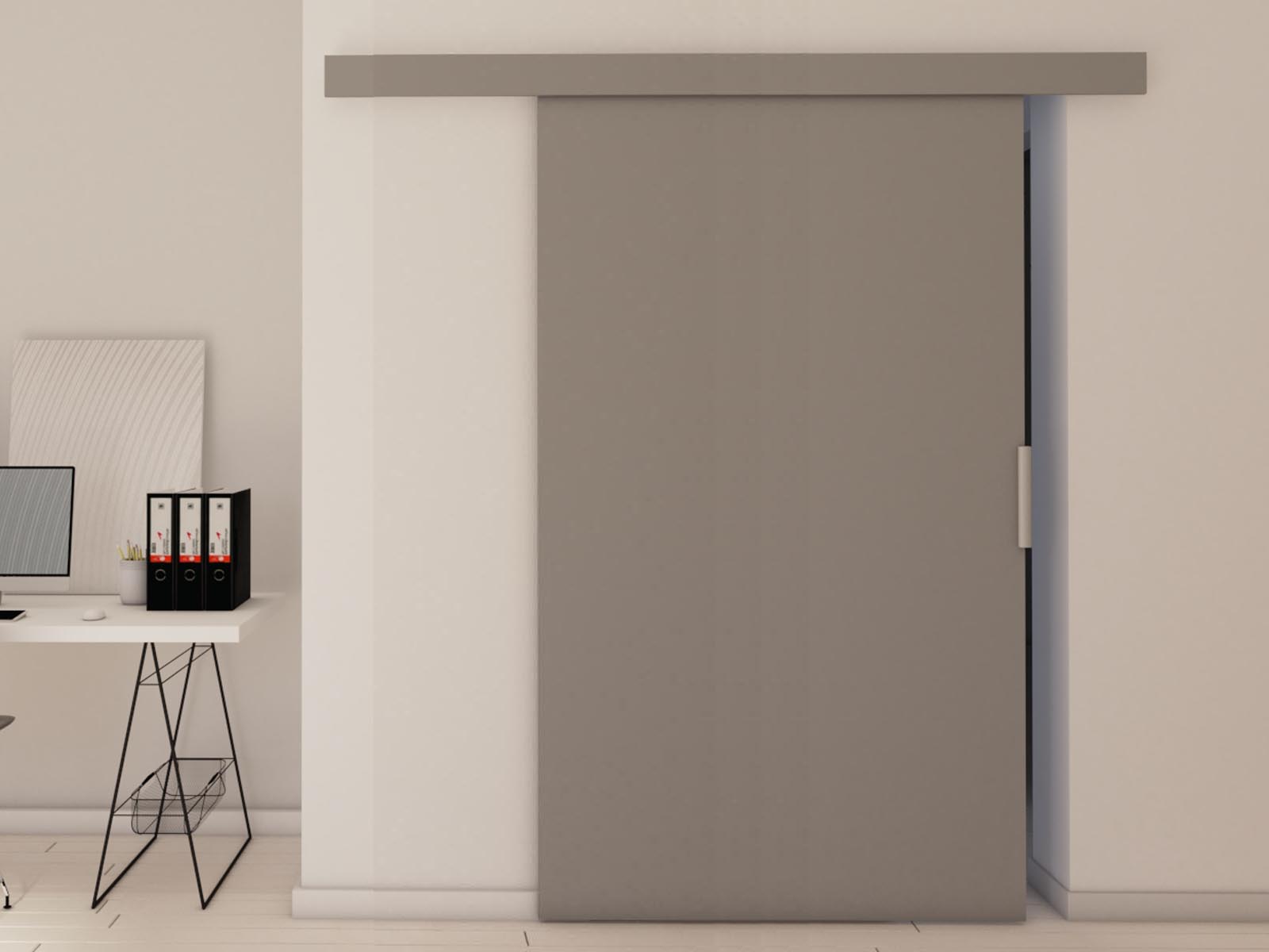 Porte coulissante CLENATO 106 cm gris