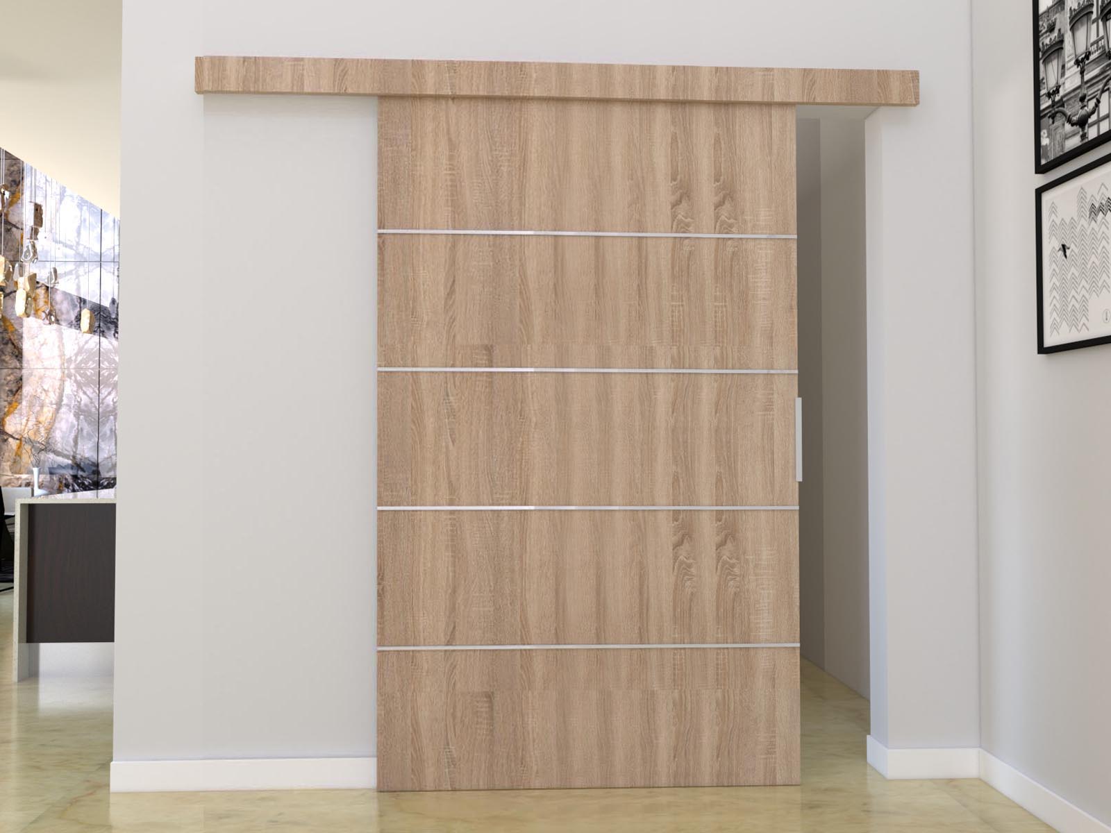 Porte coulissante CLOVIS 106 cm sonoma