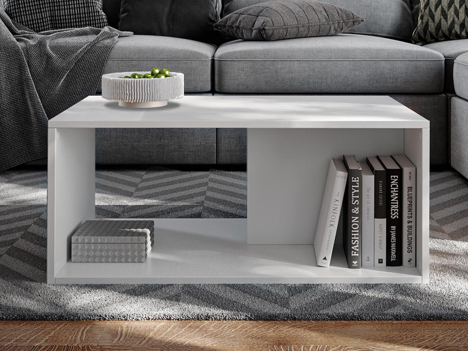 Table basse KINGSTON blanc