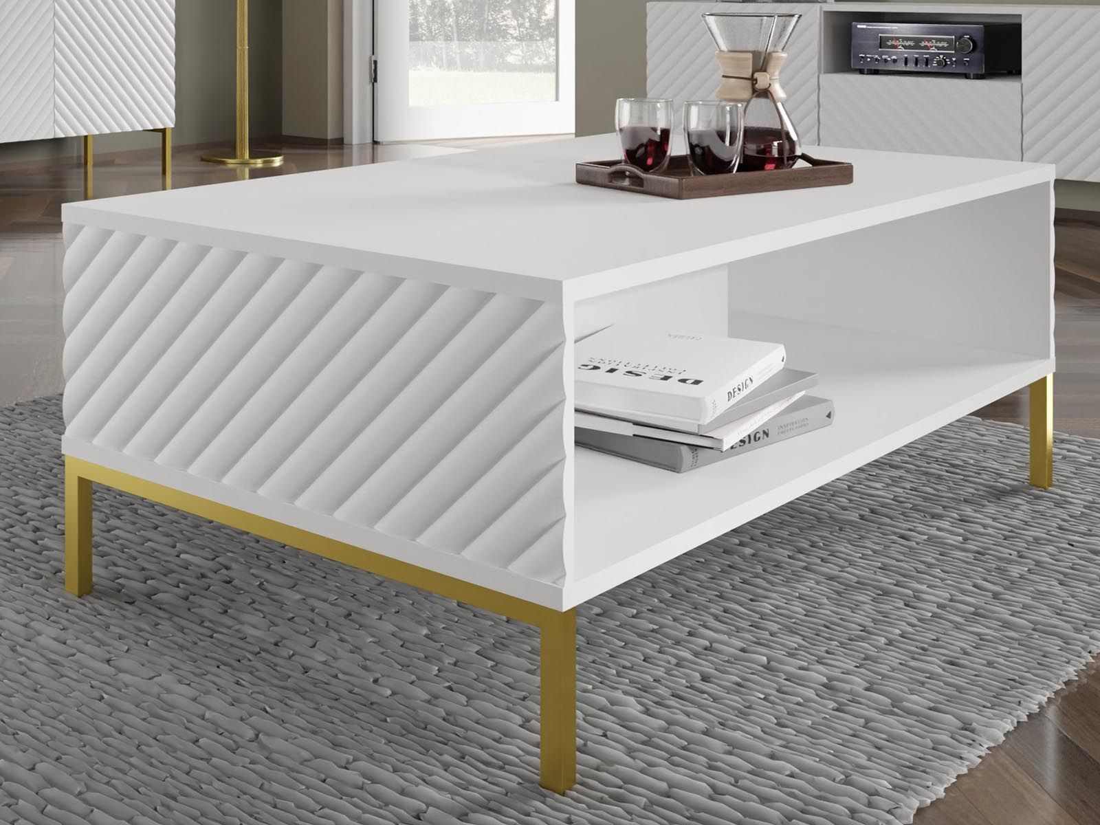 Table basse SURAFU 90 cm blanc