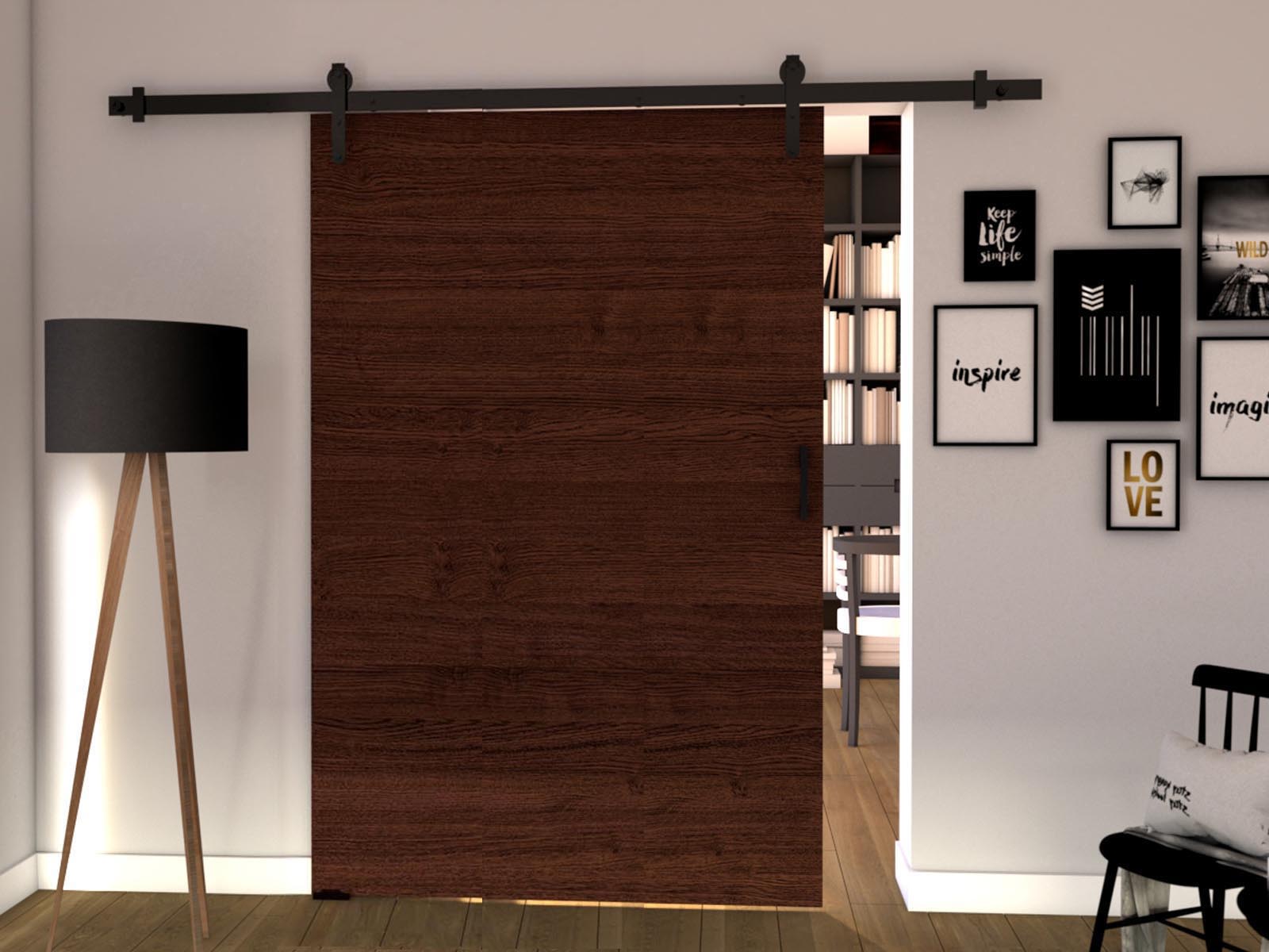 Porte coulissante LIFTAKO 106 cm wengué