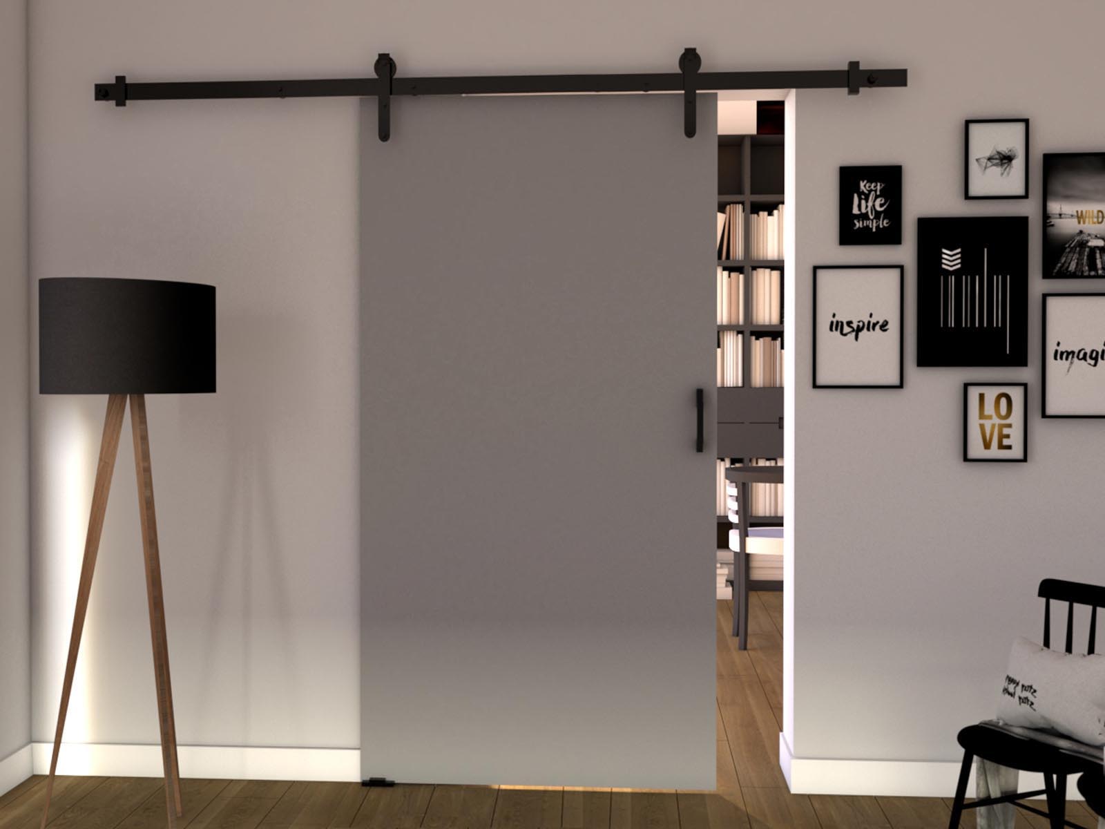 Porte coulissante LIFTAKO 86 cm gris