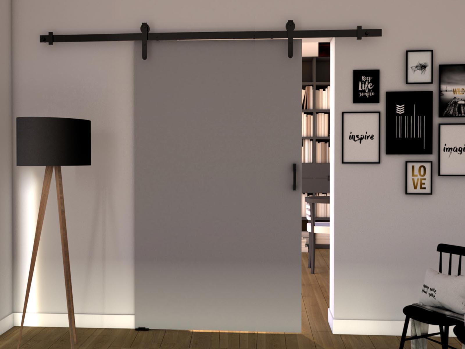 Porte coulissante LIFTAKO 96 cm gris