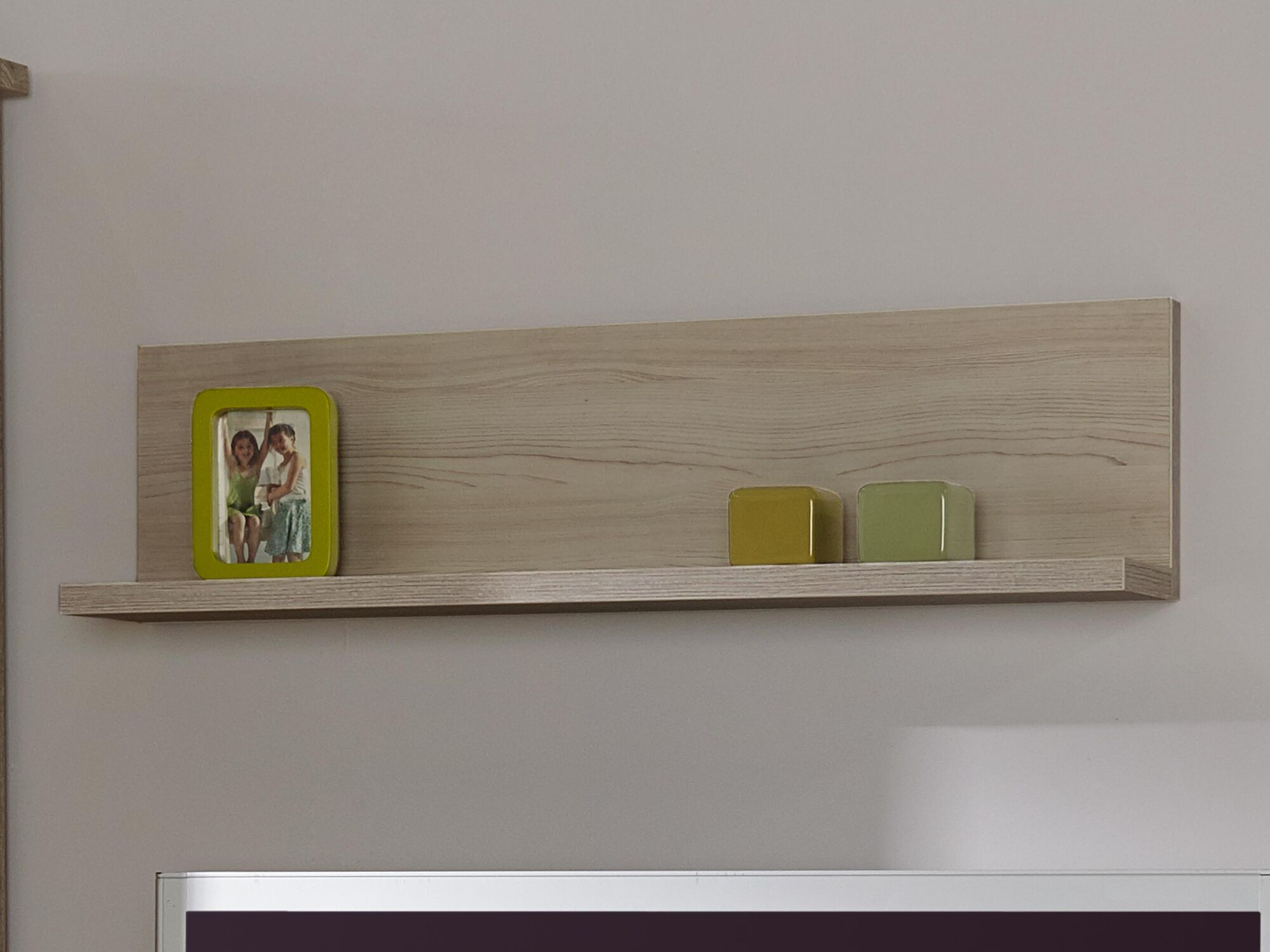 Étagère YORKO 100 cm chêne cristal clair