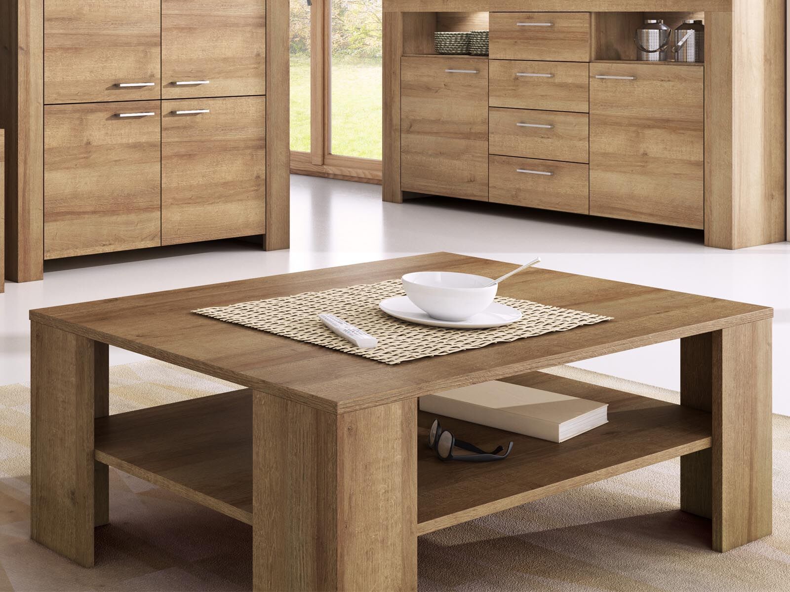 Table basse SKYLINE 103 cm chêne riviera