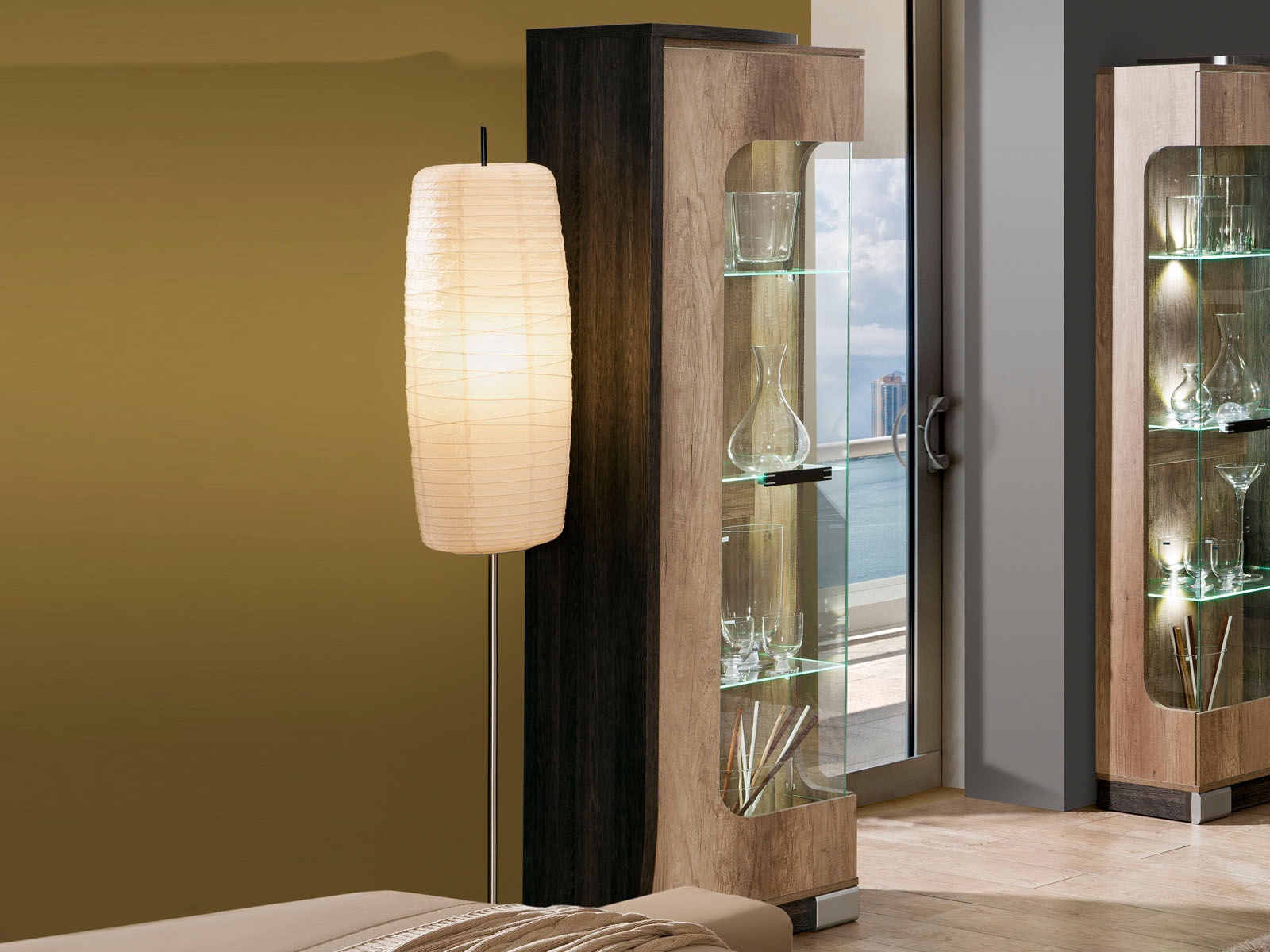 Colonne ROMERIO 1 porte droite chêne canyon/arusha