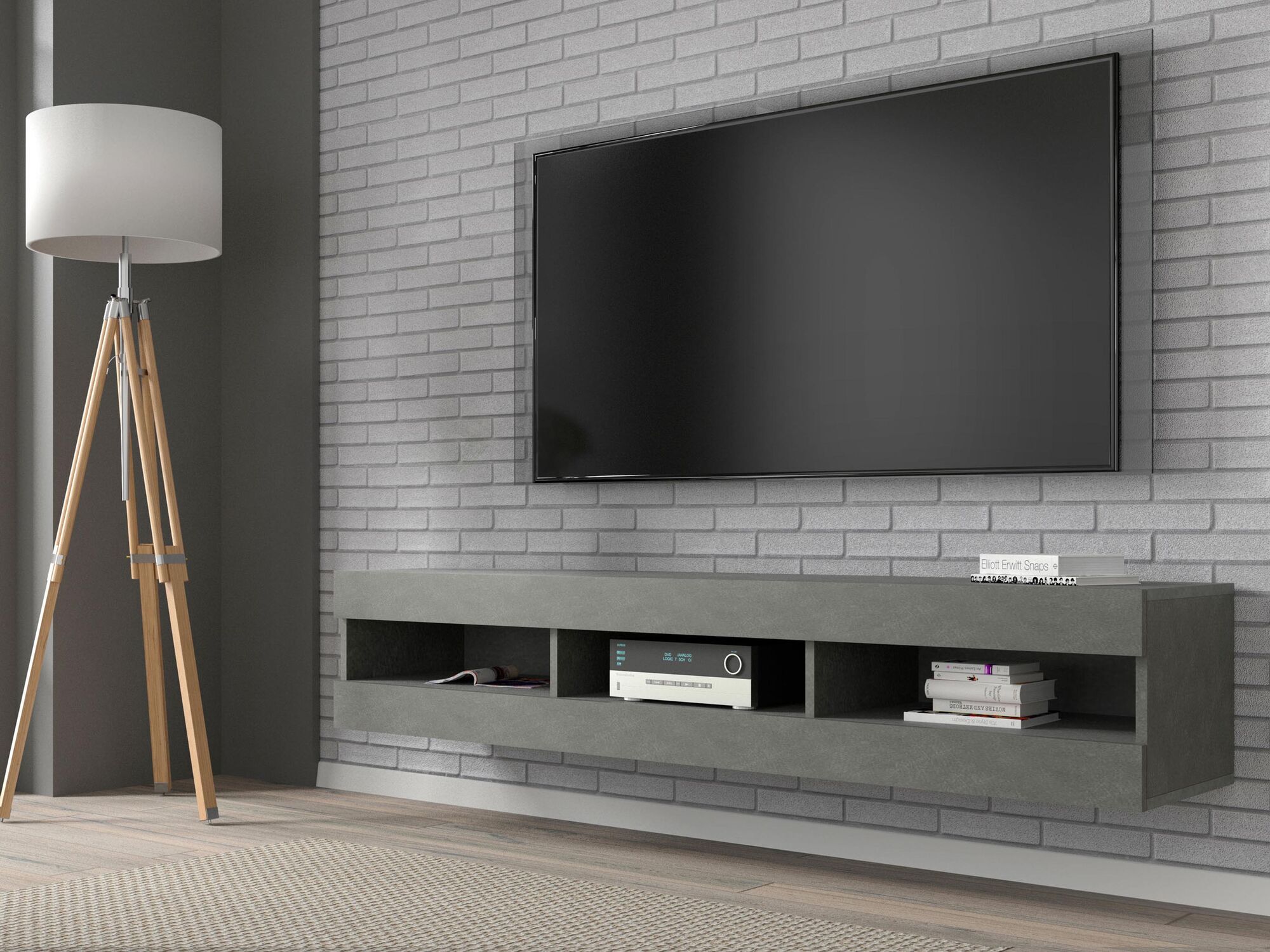 Meuble tv-hifi MANTARA 3 niches matera