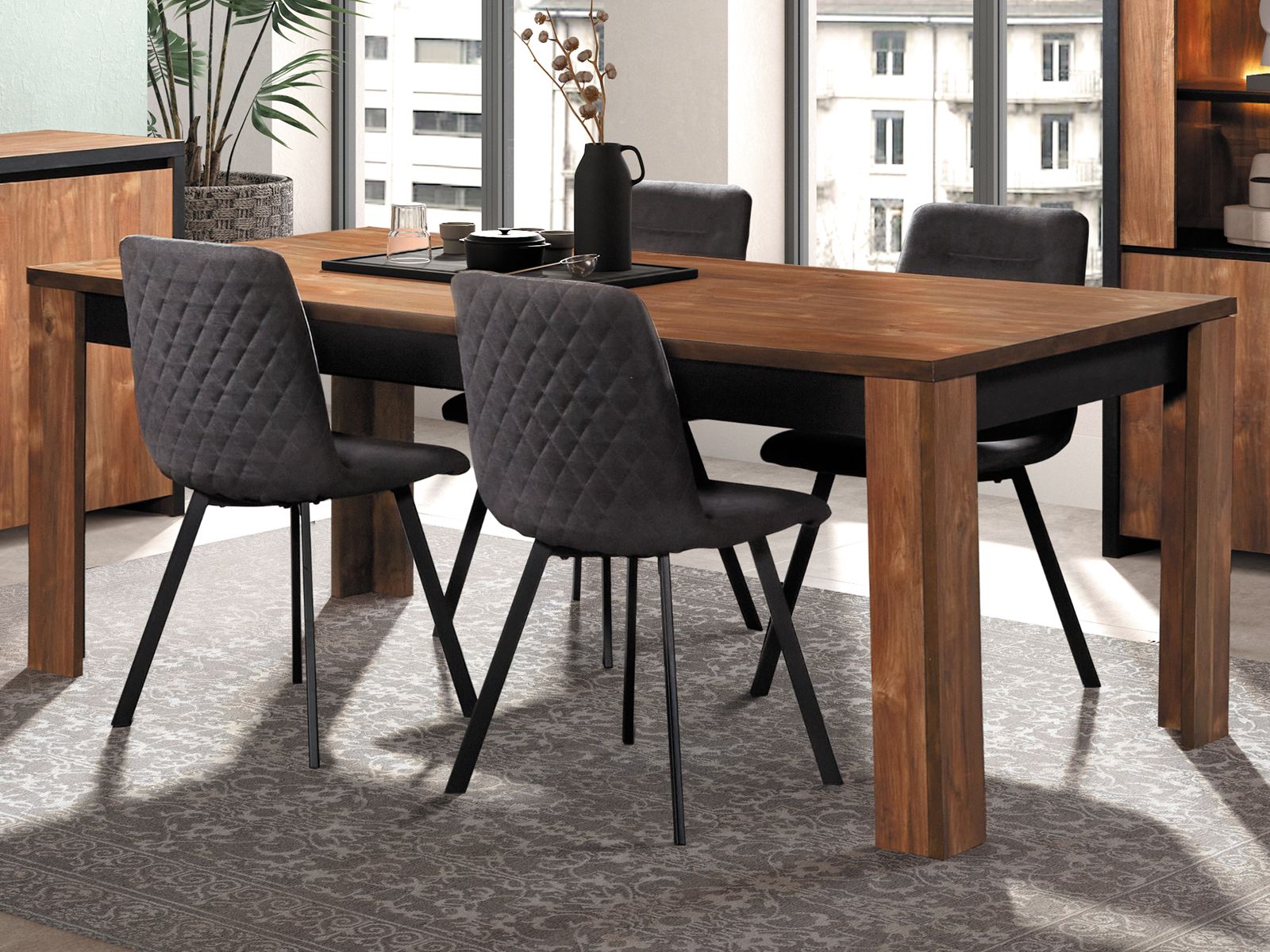 Table repas SYLVIE 195 cm mangolia
