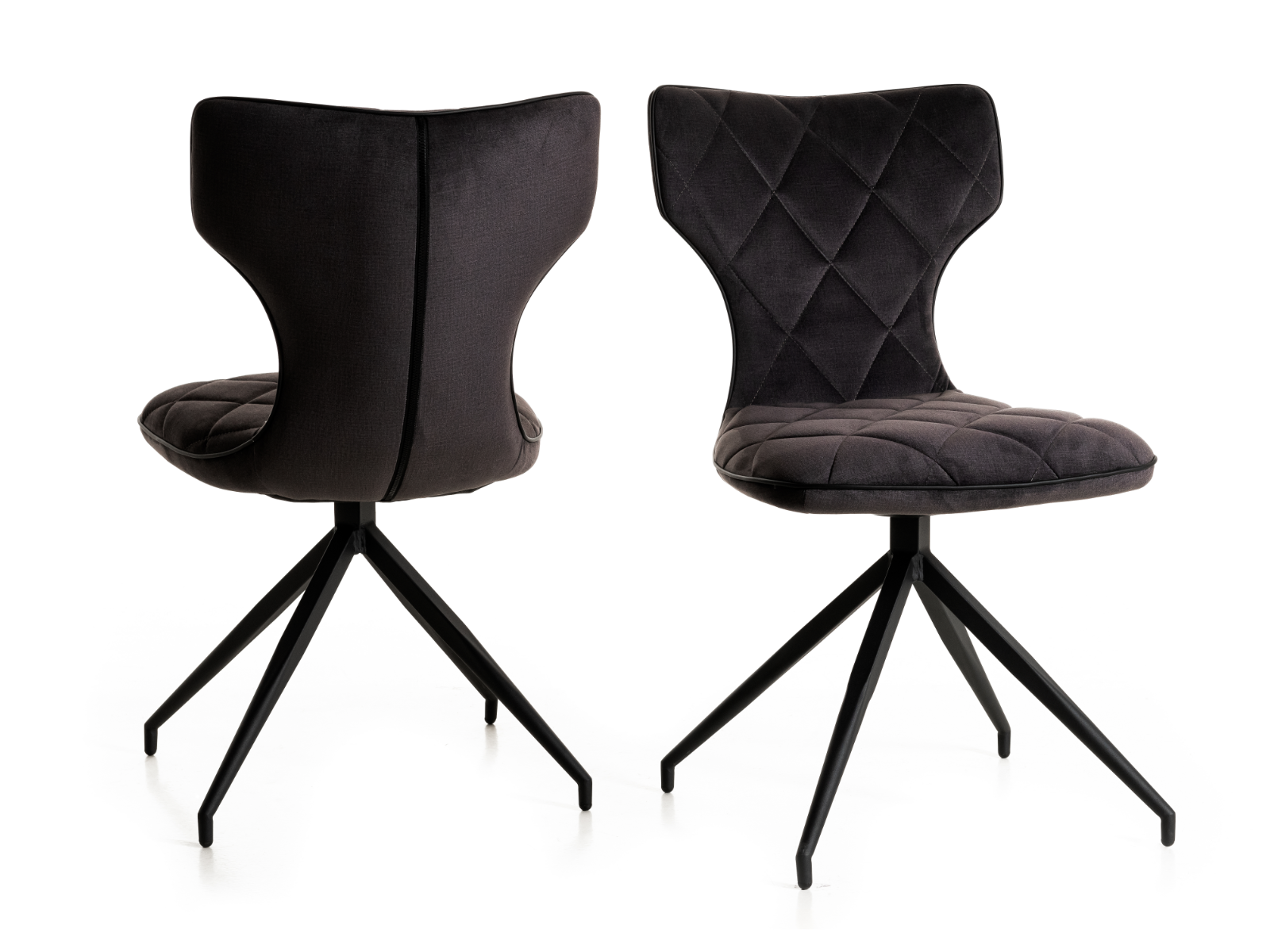 Chaise MILAN gris foncé