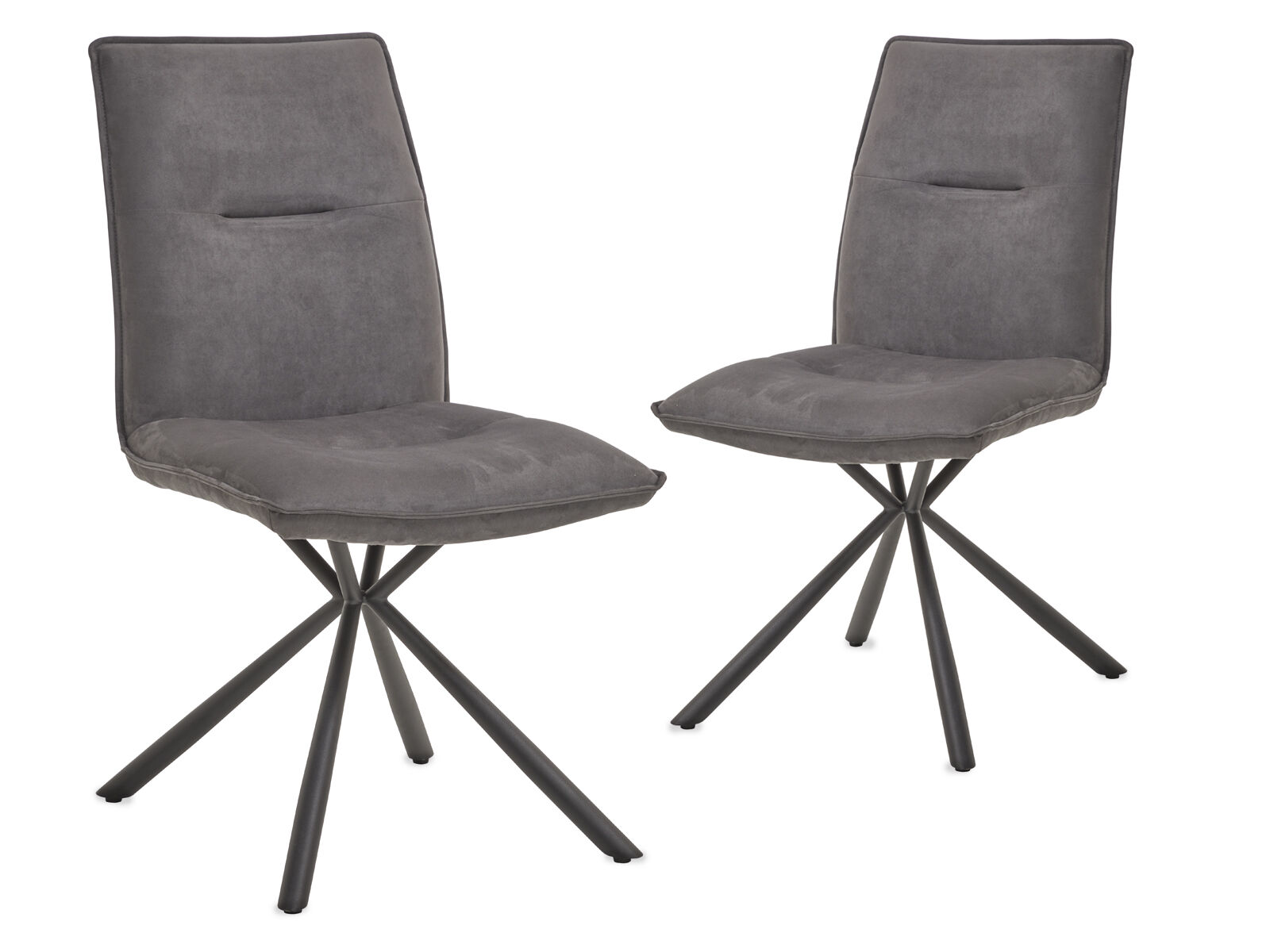 Lot de 2 chaises TIMMO gris