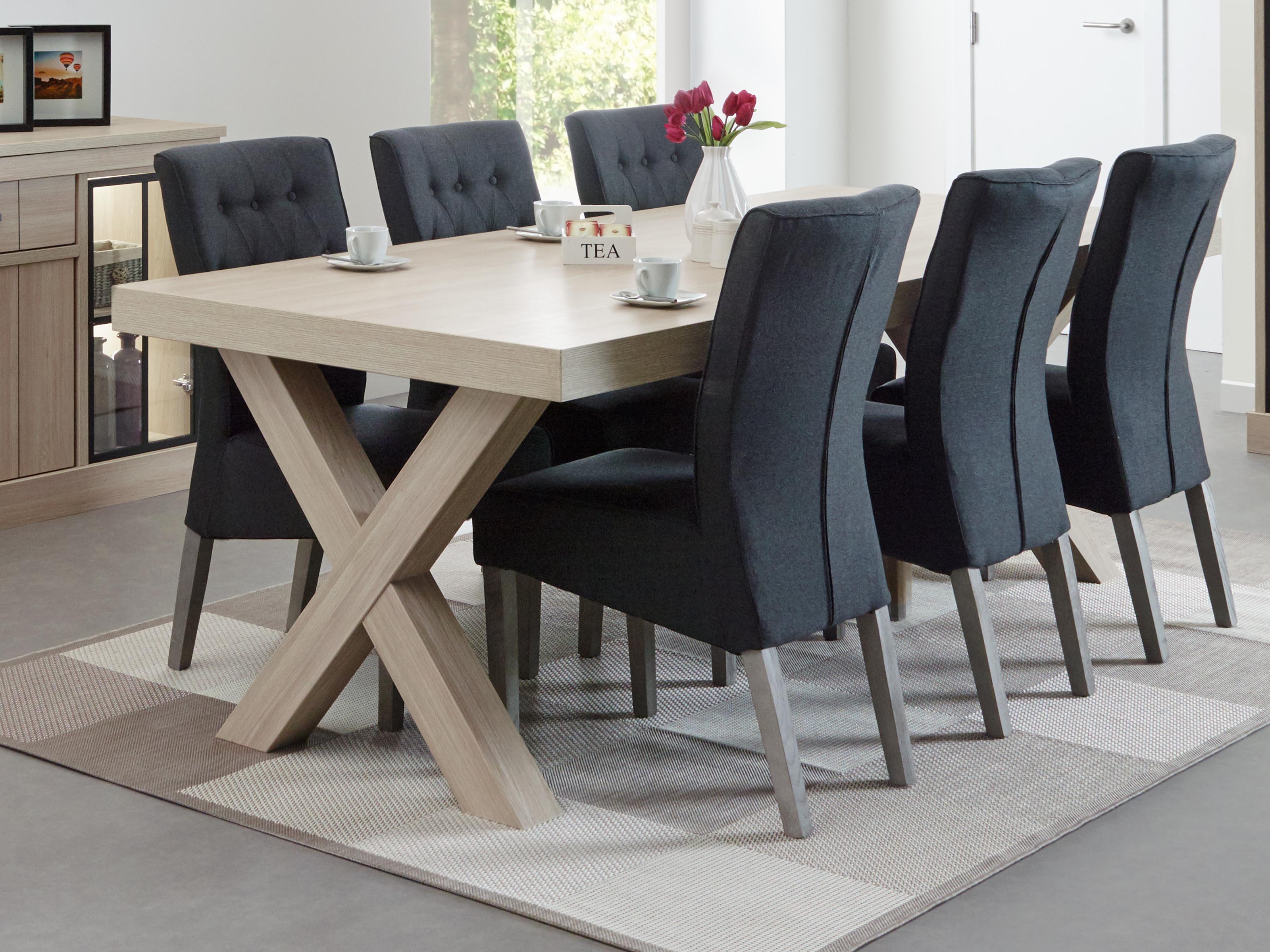 Table repas ORANO 184 cm orme pieds X
