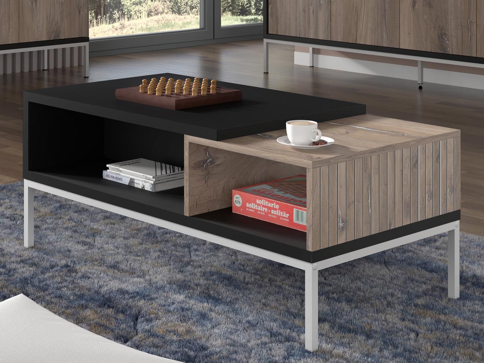 Table basse TOLOKA 110 cm chêne flagstaff